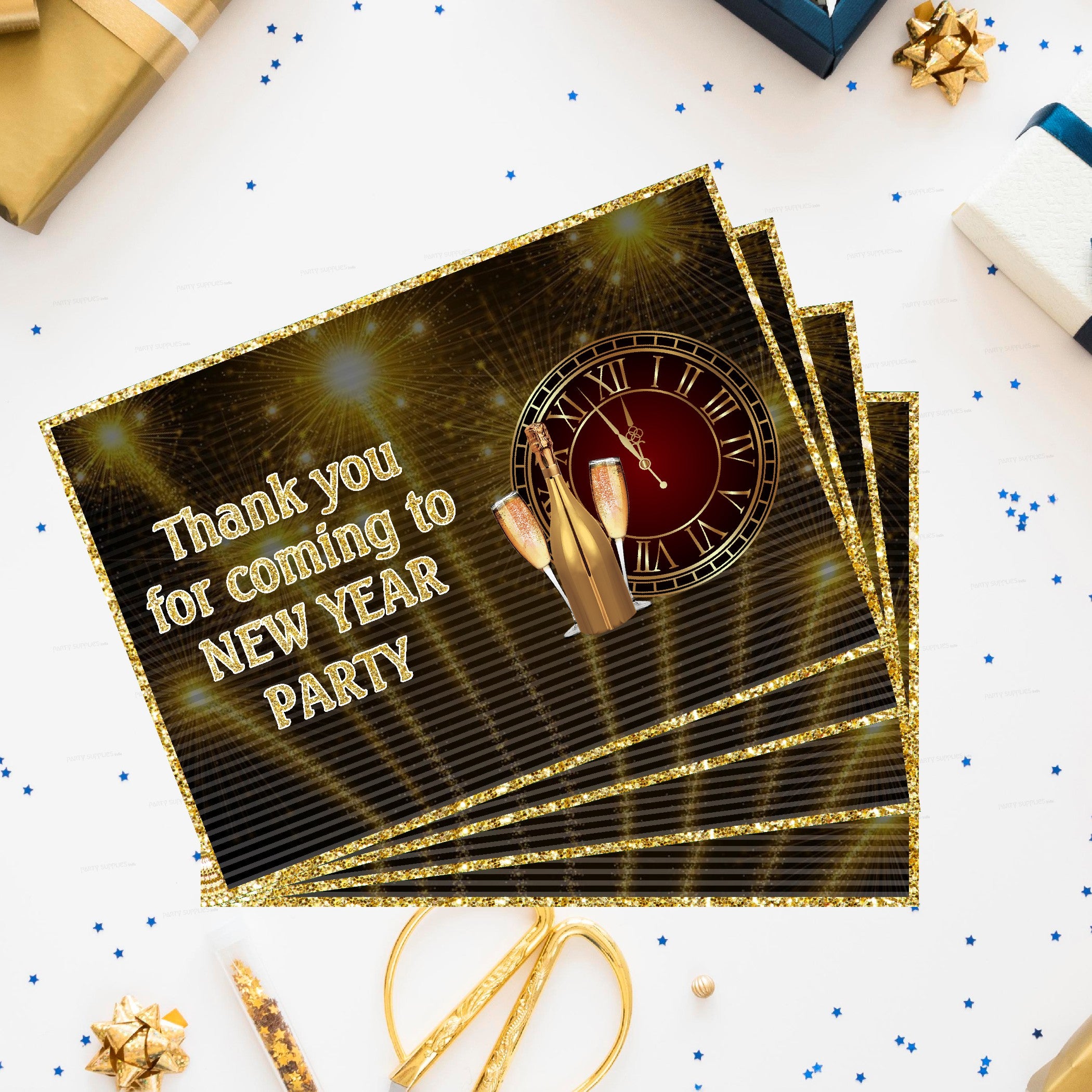 PSI New Year Theme Thankyou Card