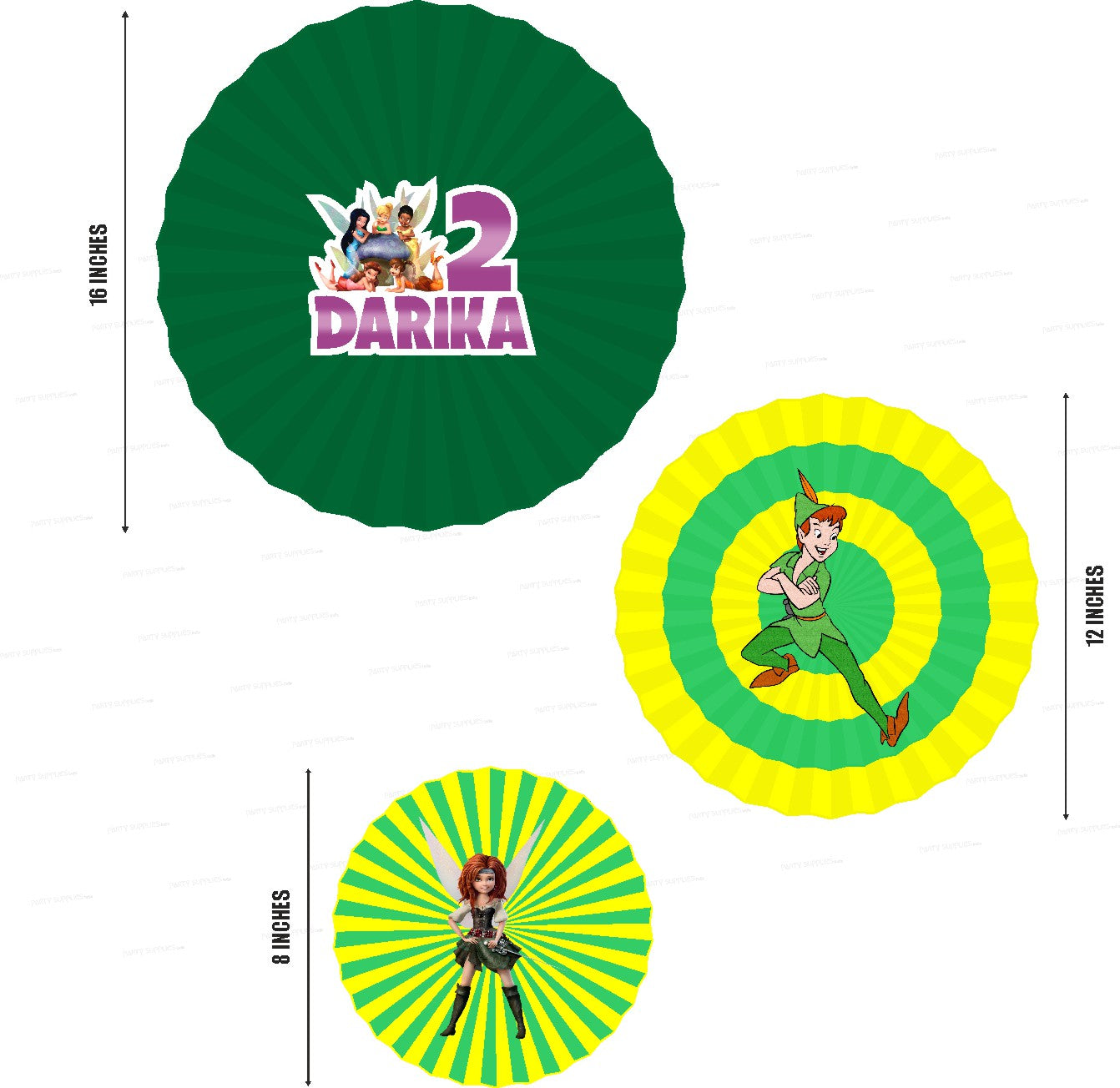 Tinker Bell Theme Paper Fan