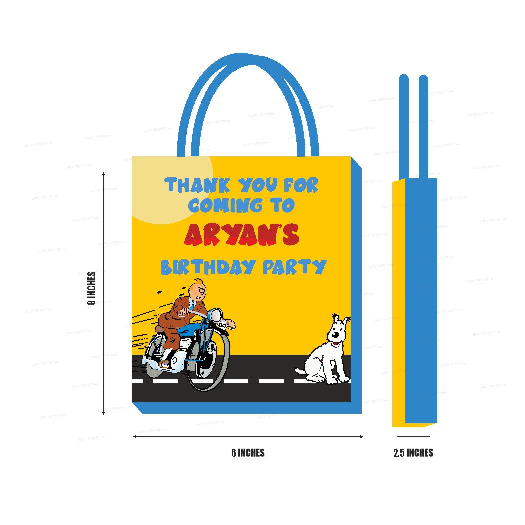 Tin Tin Theme Return Gift Bag