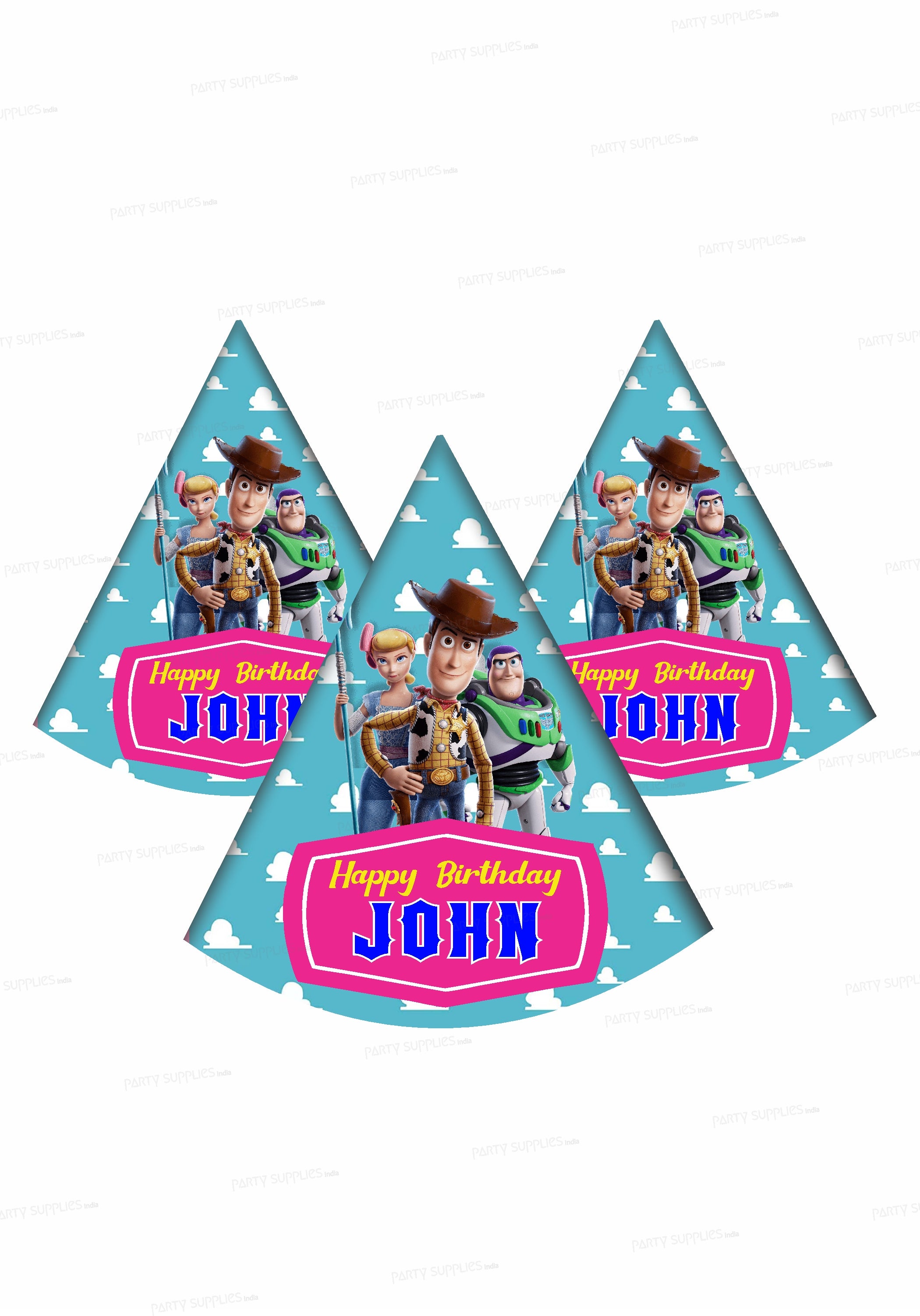 Toy Story Party Hats 8-Pack | Character Birthday Hats With Elastic Bands For Kids & Adults
