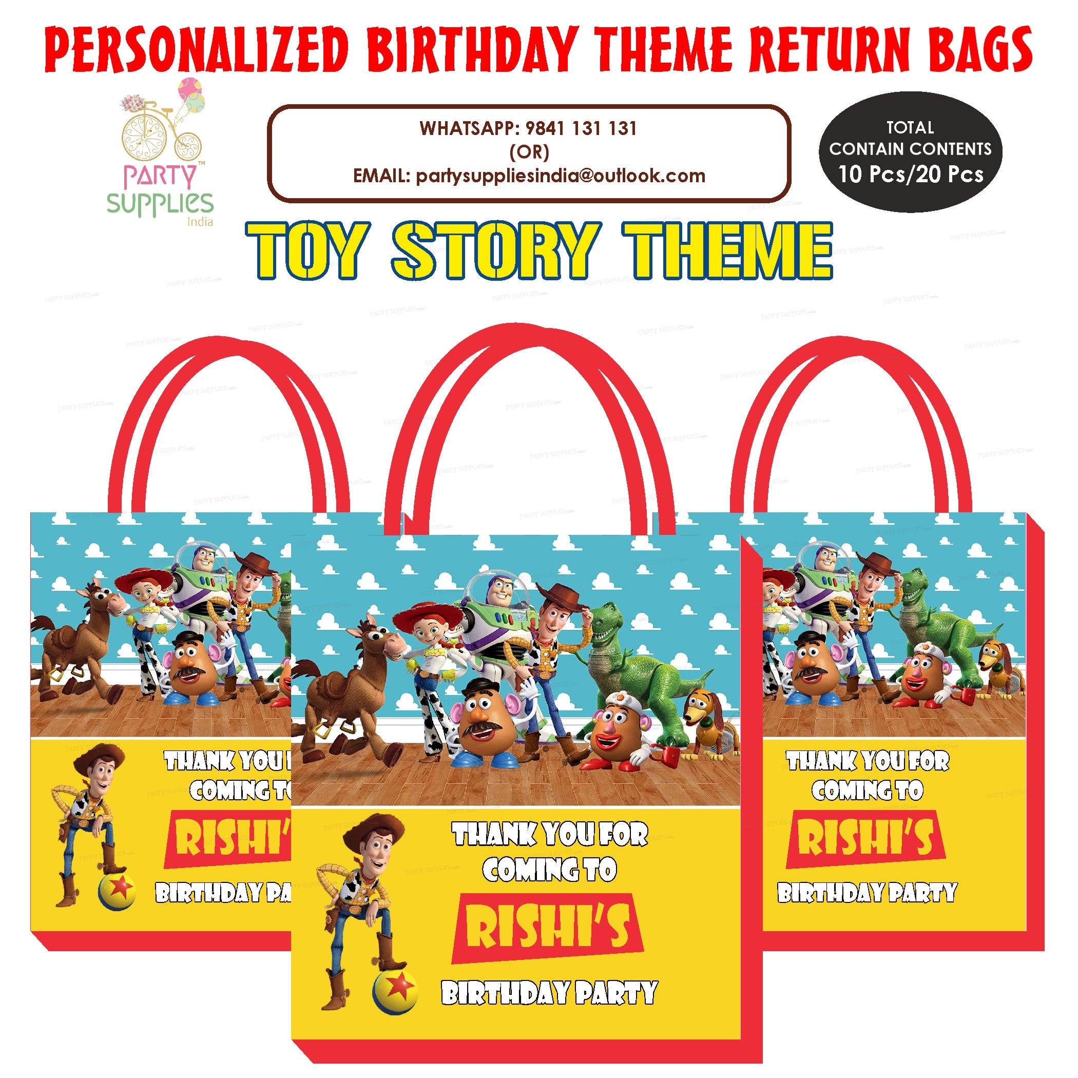 Toy Story Theme Return Gift Bag
