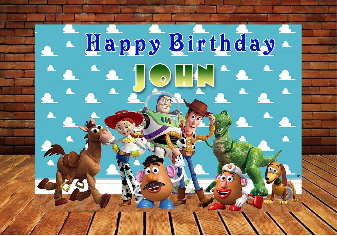 Toy Story Theme Customized Backdrop