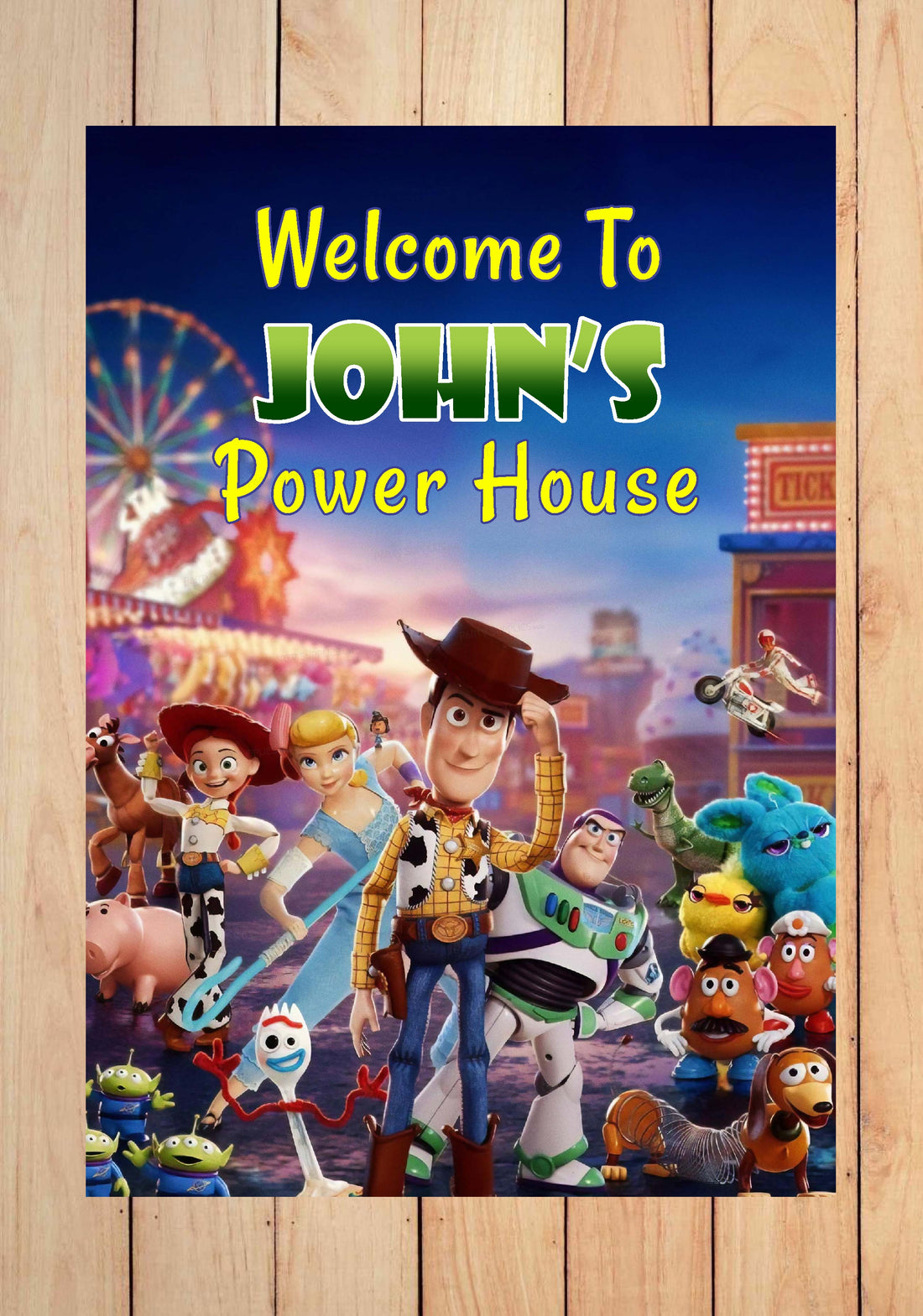 Toy Story Theme Welcome Board