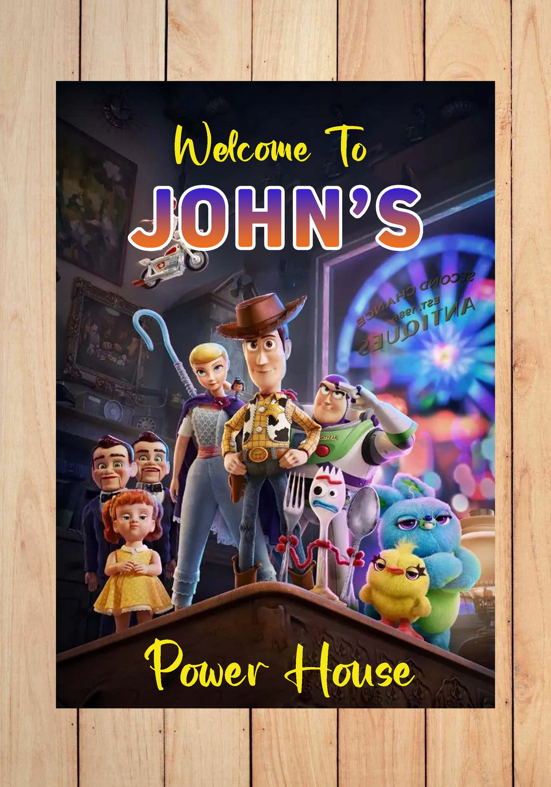 Toy Story Theme Customized Welcome Board