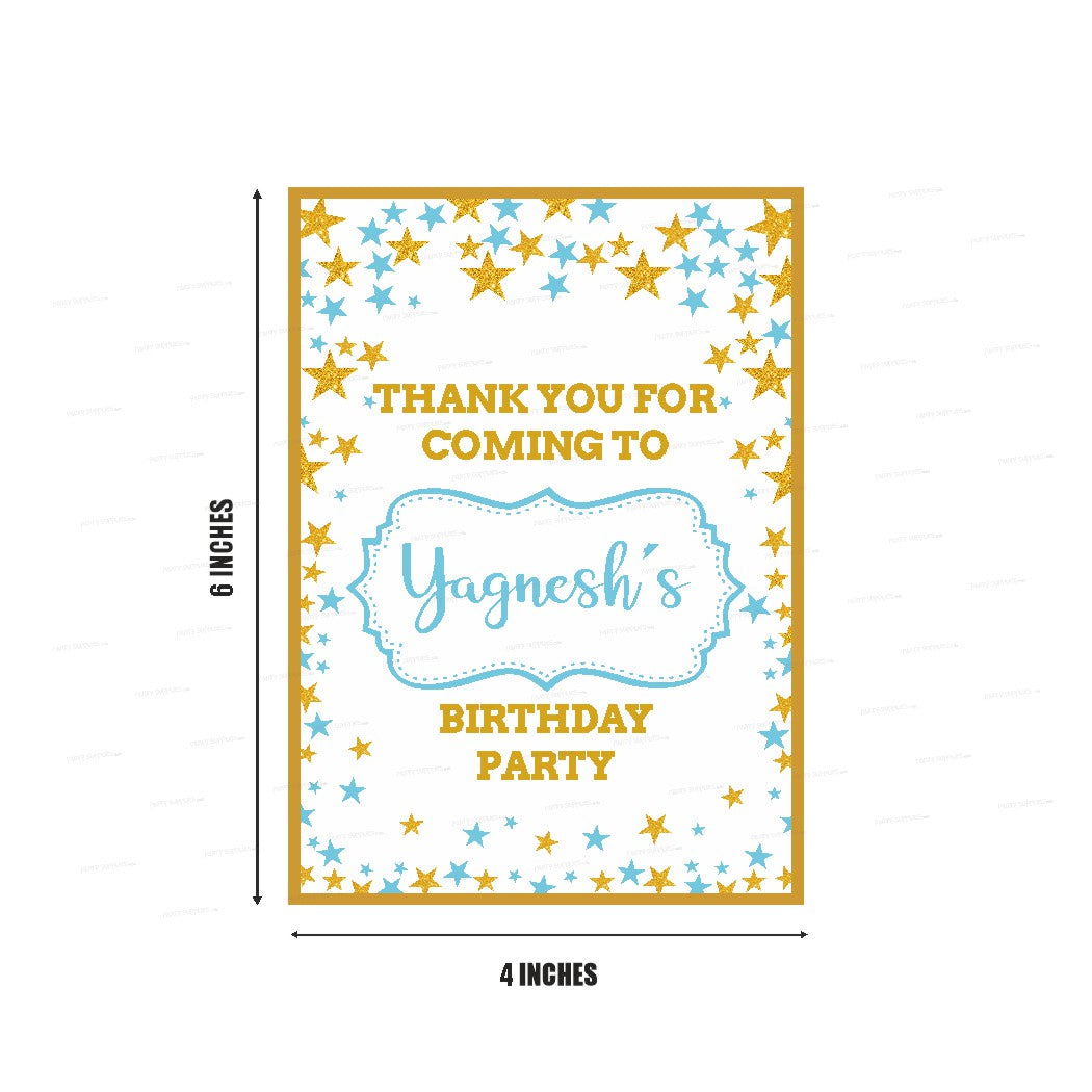 Twinkle Twinkle Little Star Boy Theme Thank You Card