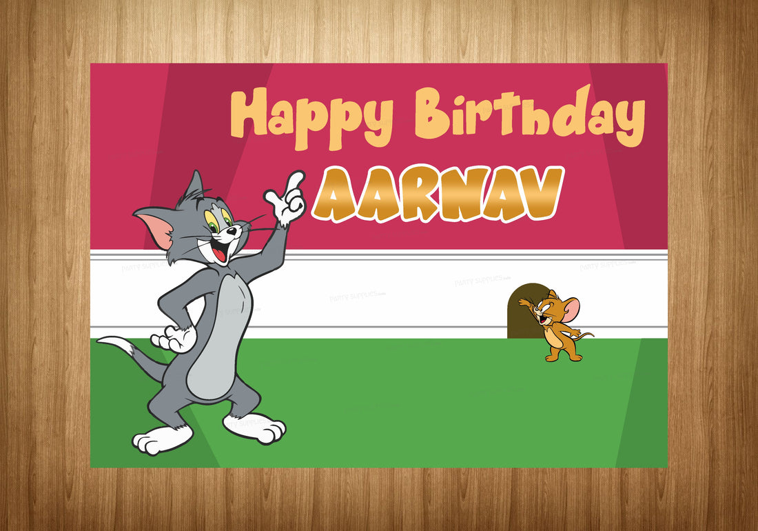 Tom & Jerry Theme Customized Backdrop