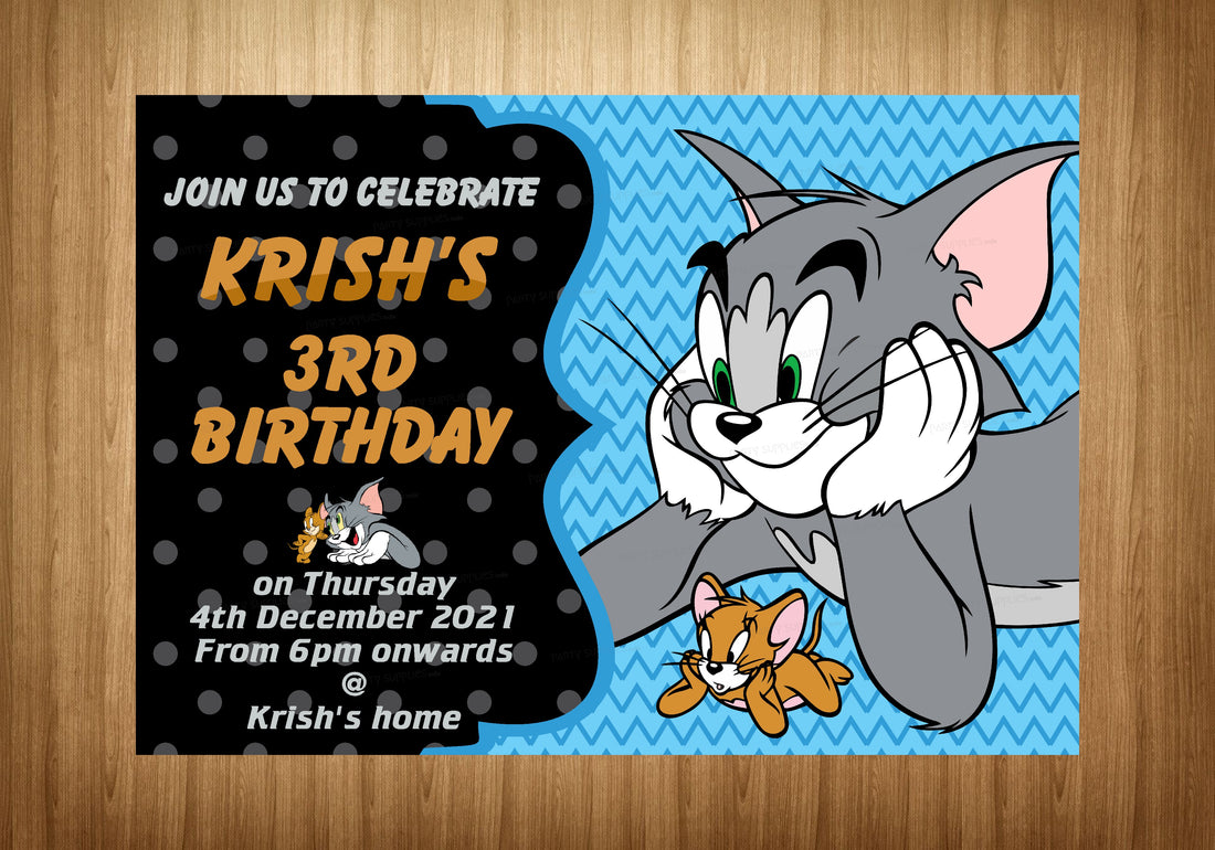Tom & Jerry Theme Invite