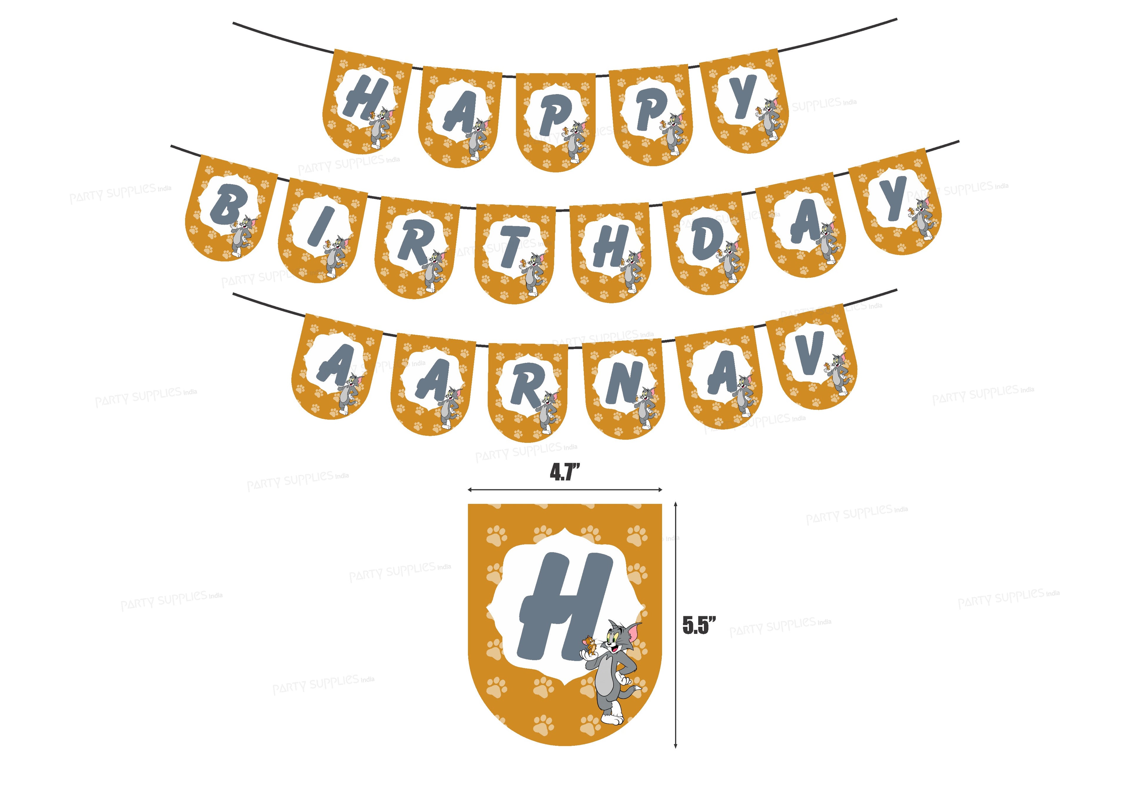 Tom & Jerry Theme Personalized Hanging