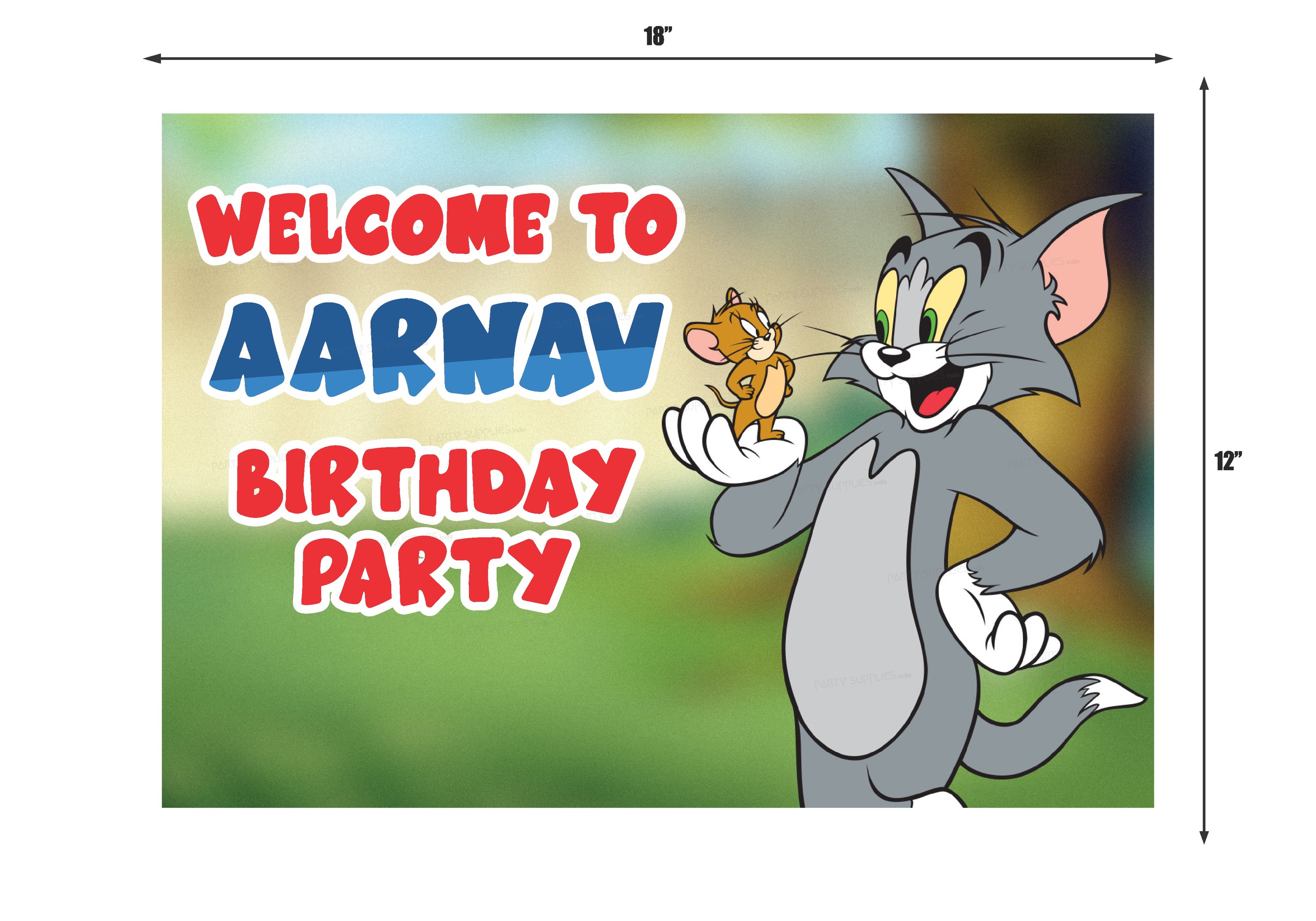 Tom & Jerry Theme Welcome Poster