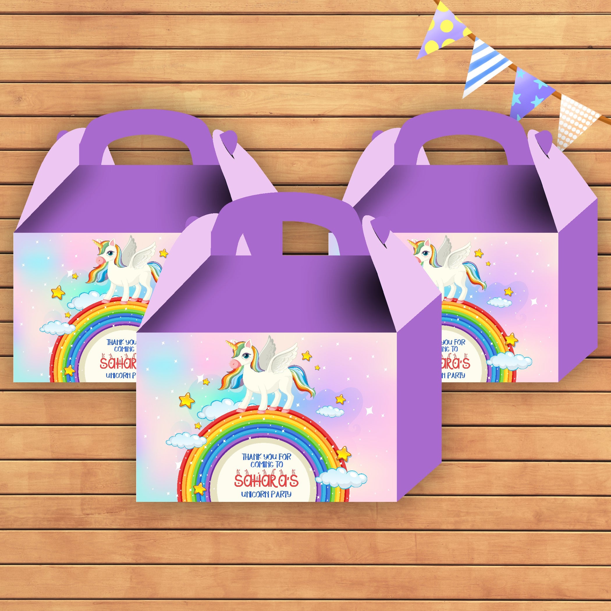 Unicorn Theme Goodie Return Gift Boxes - image 4 of 6 | Party Supplies India