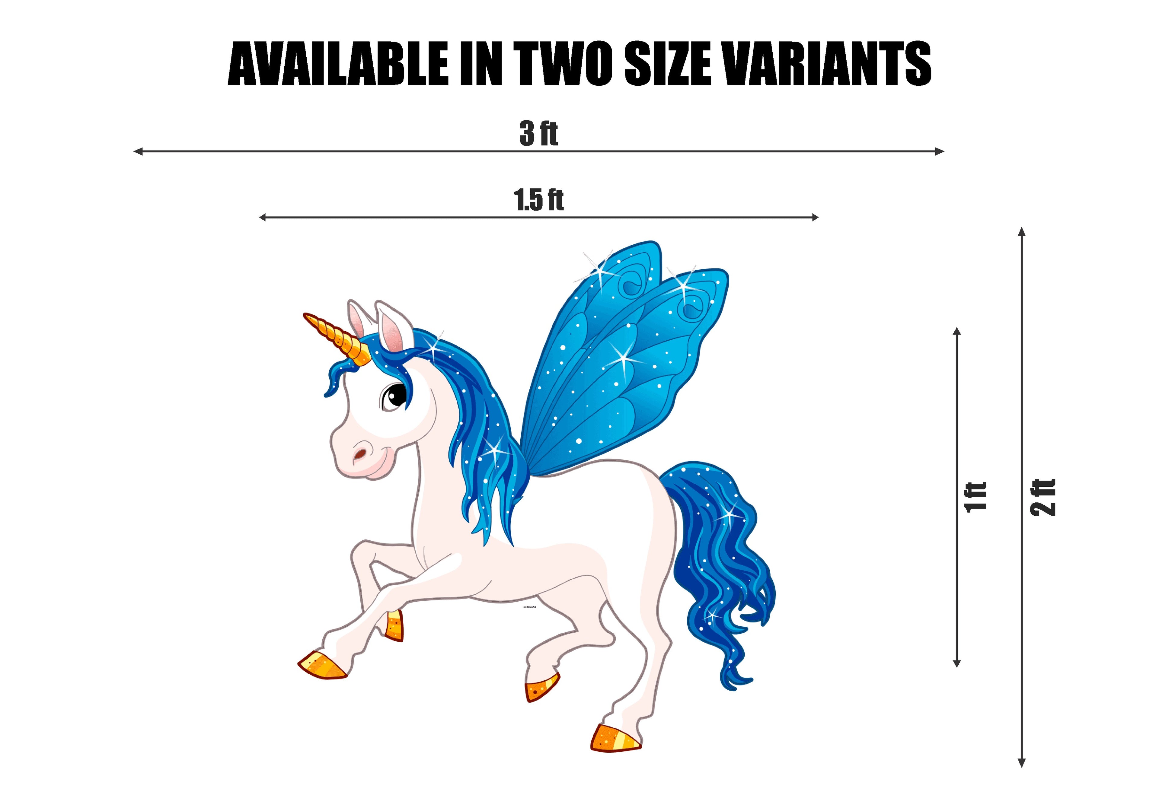 Unicorn Theme Horse with Wings Cutout