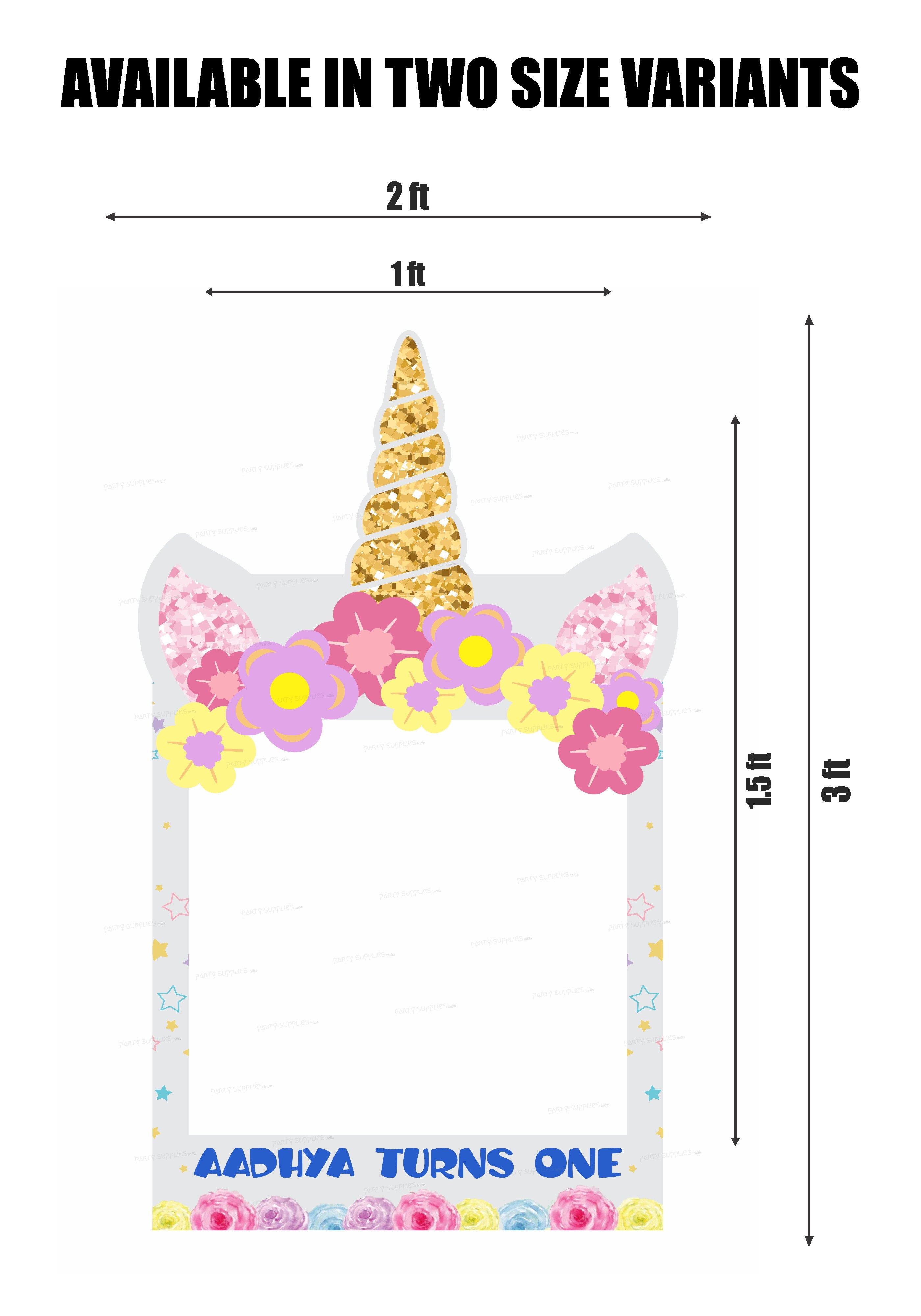 Unicorn Theme Personalized Photobooth