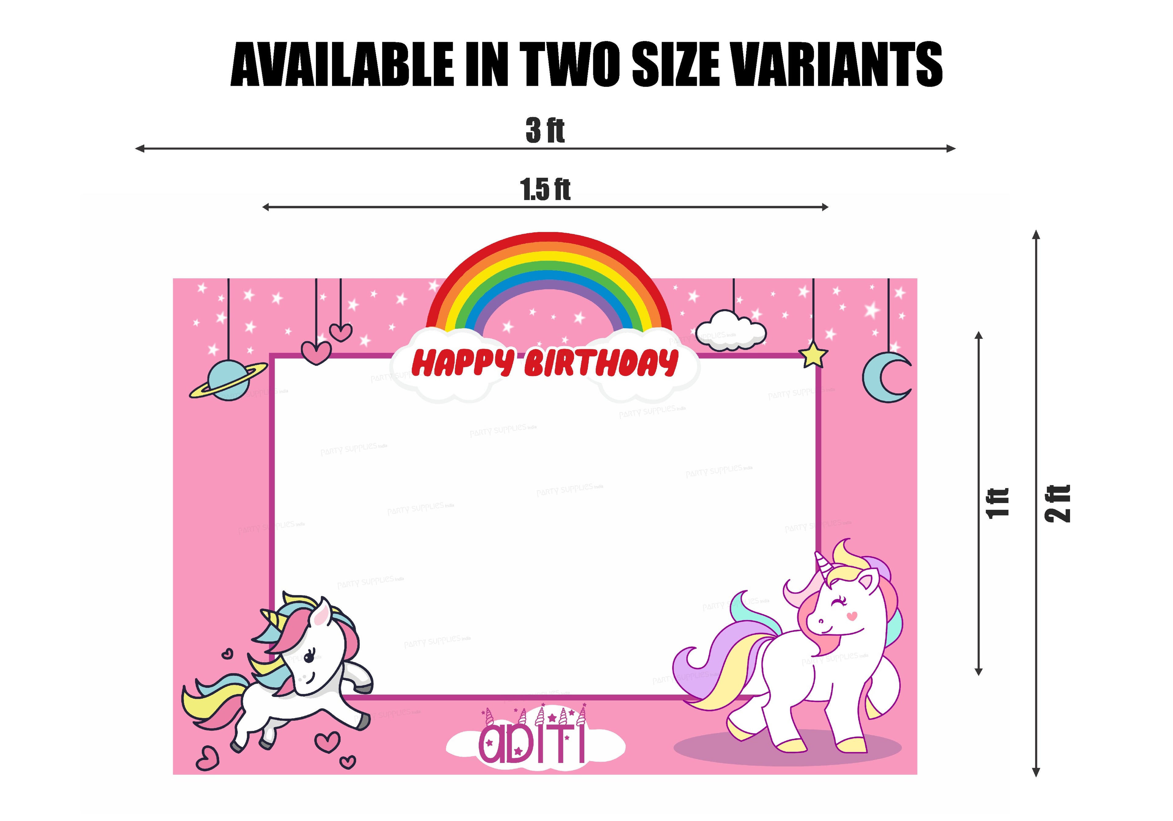 Unicorn Theme Photobooth - image 3 of 3 | Party Supplies India