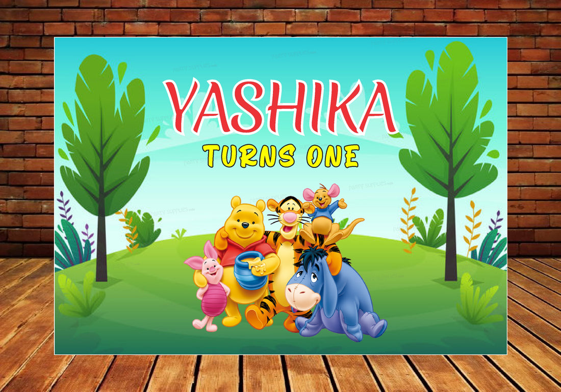 Winnie the Pooh Theme Backdrop