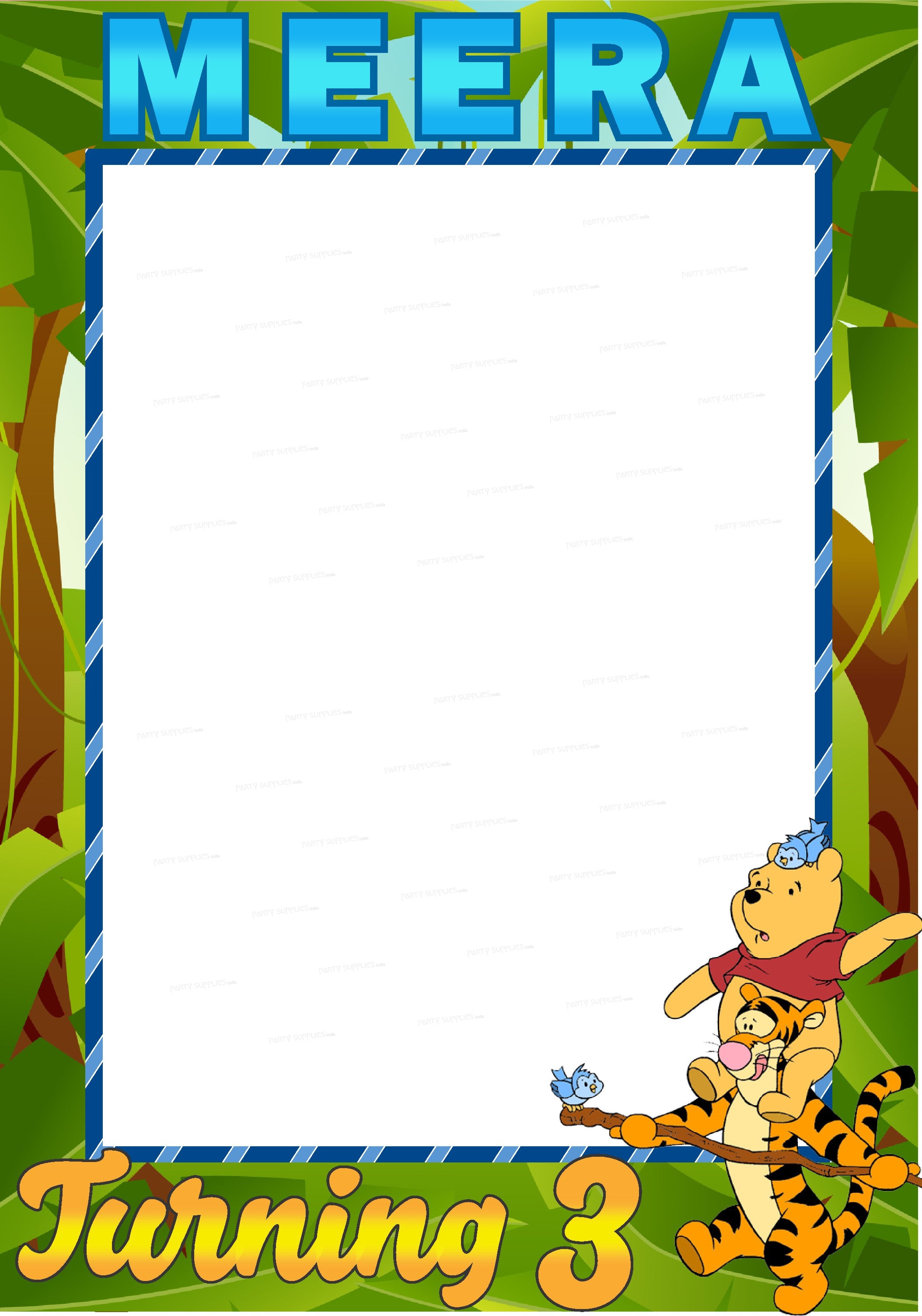 Winnie the Pooh Theme Customized PhotoBooth
