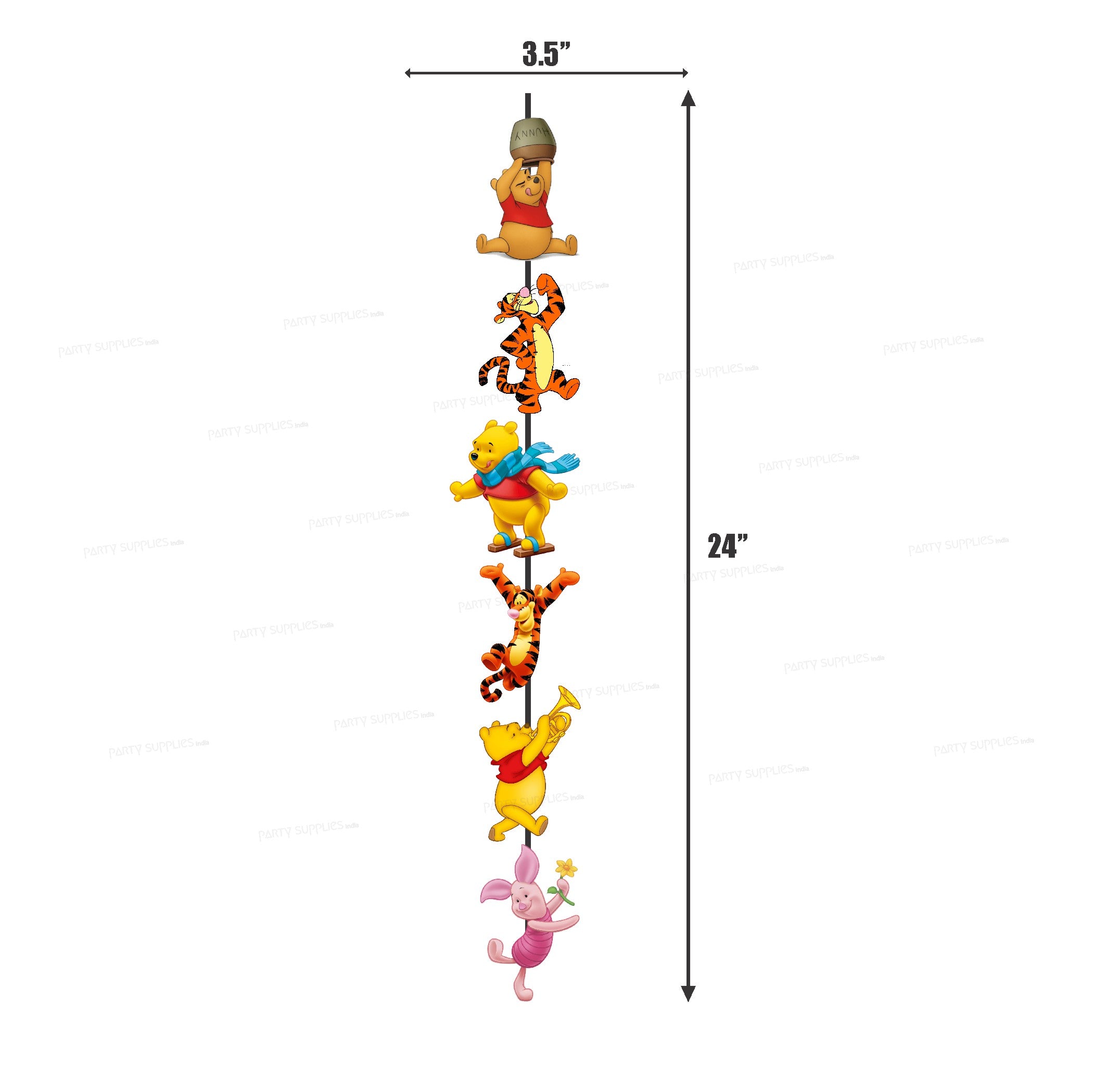 Winnie the Pooh Theme Customized Dangler