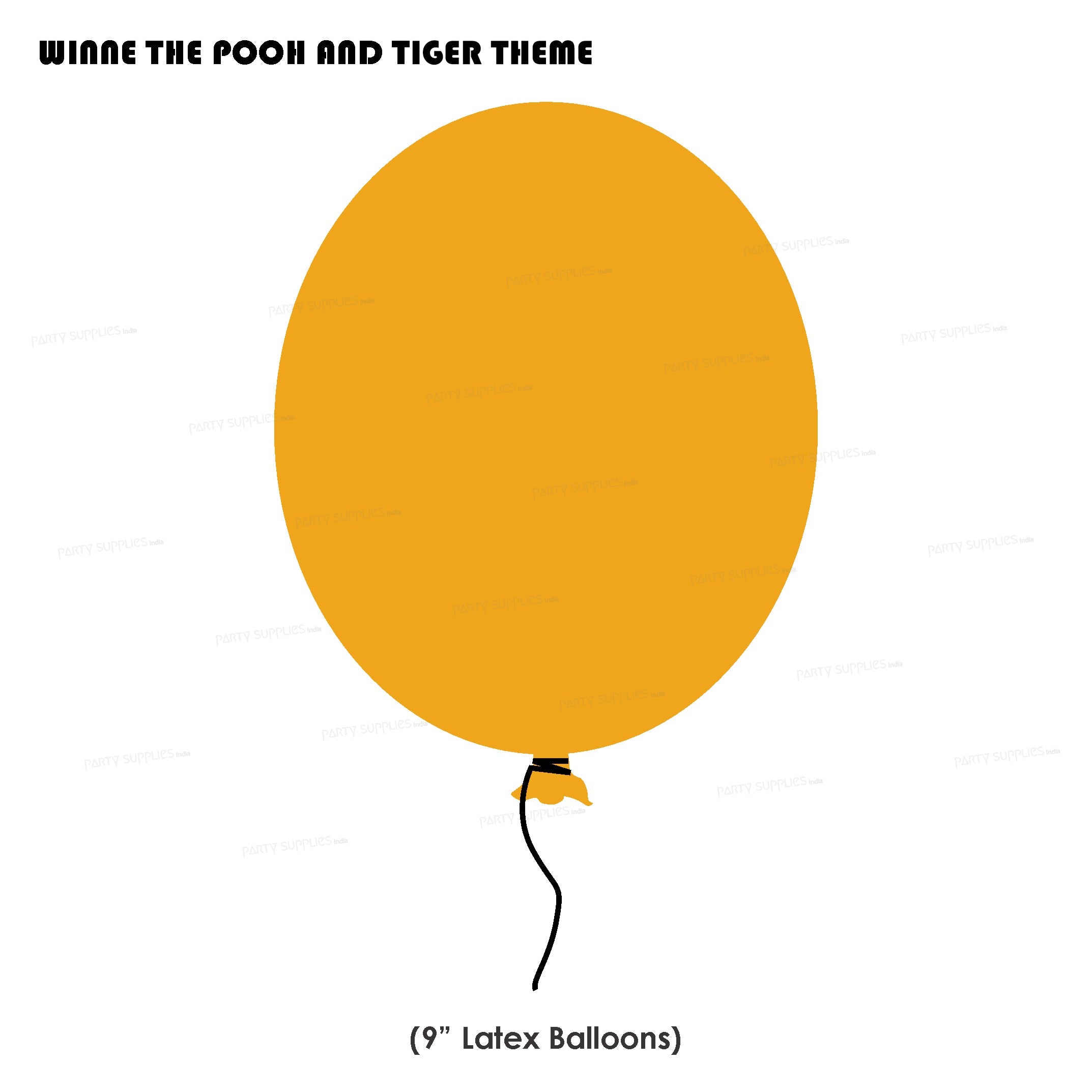 Winnie the Pooh Theme Colour 30 Pcs Balloons