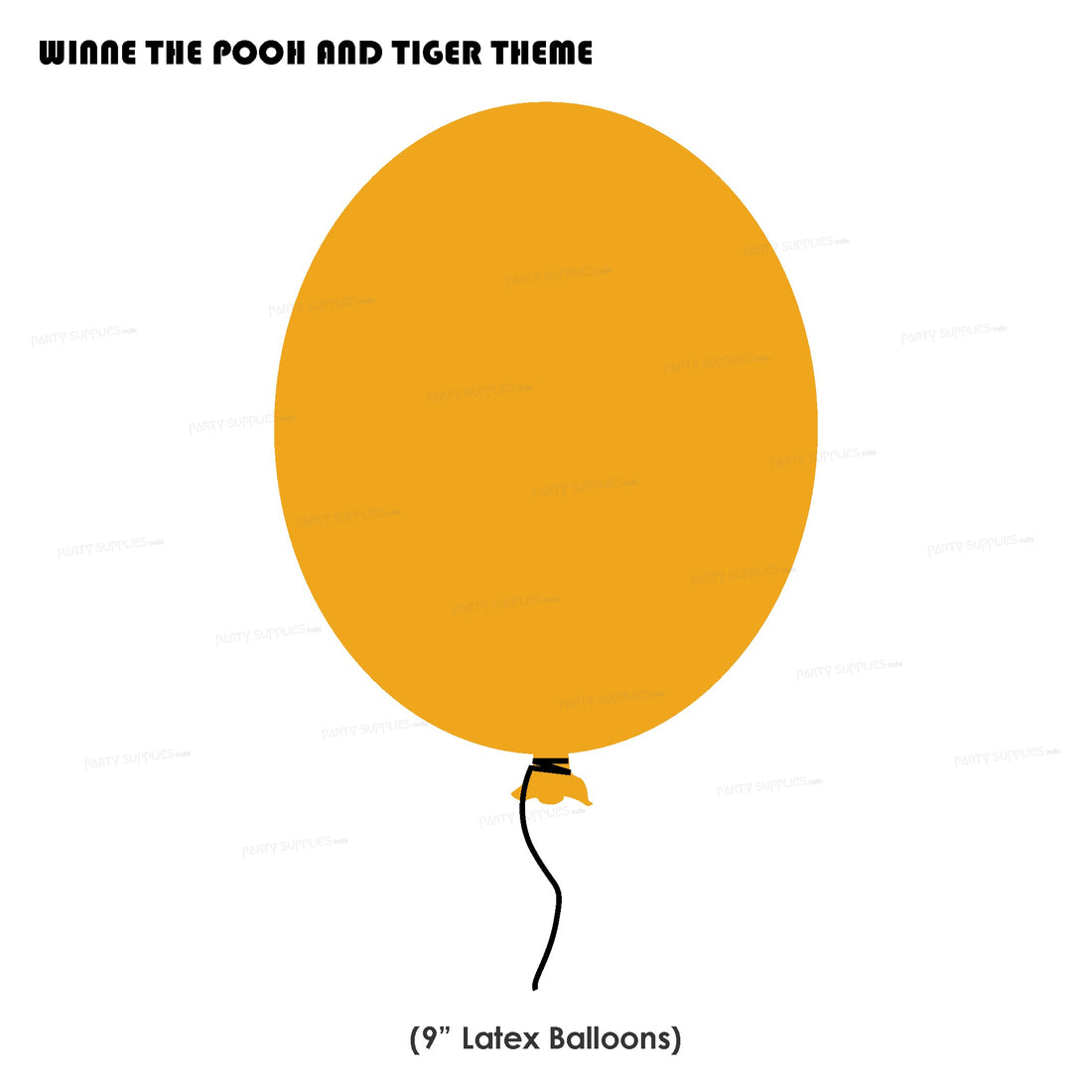 Winnie the Pooh Theme Colour 60 Pcs Balloons