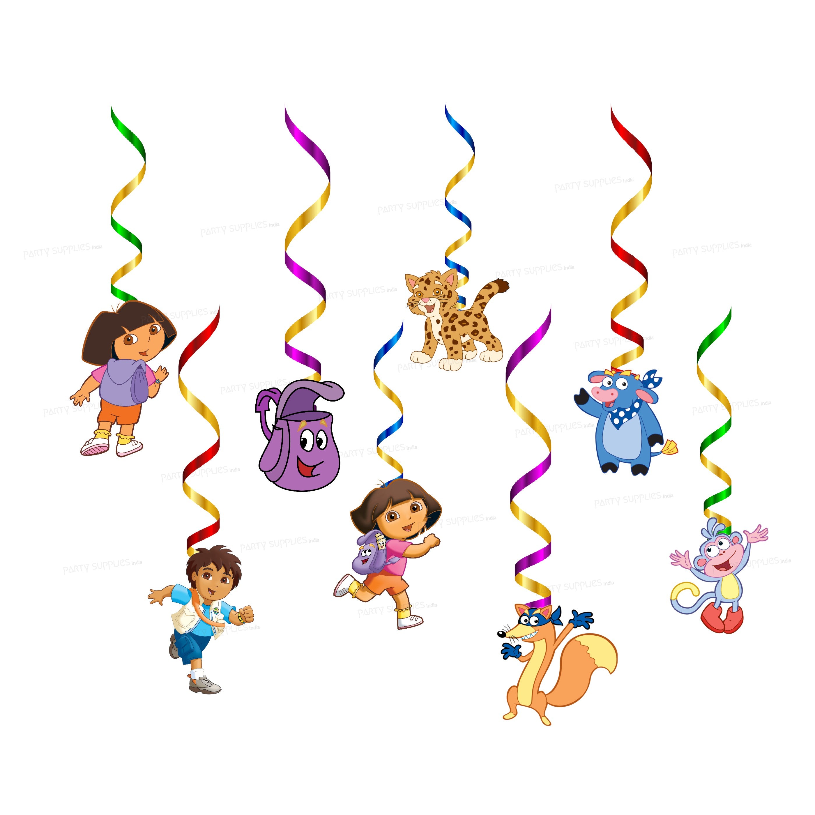 Dora Theme Character Swirls