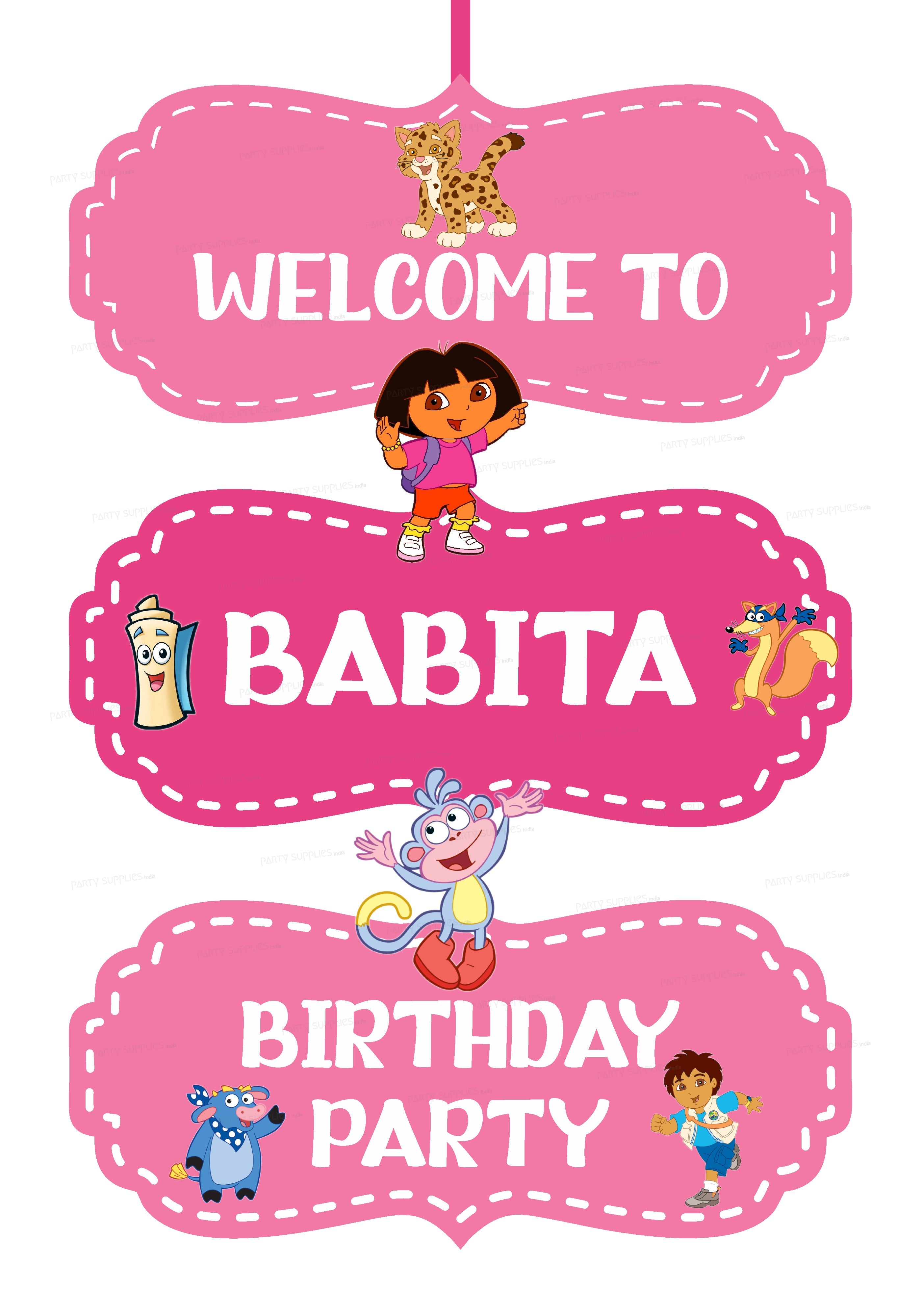 Dora Theme Door Poster