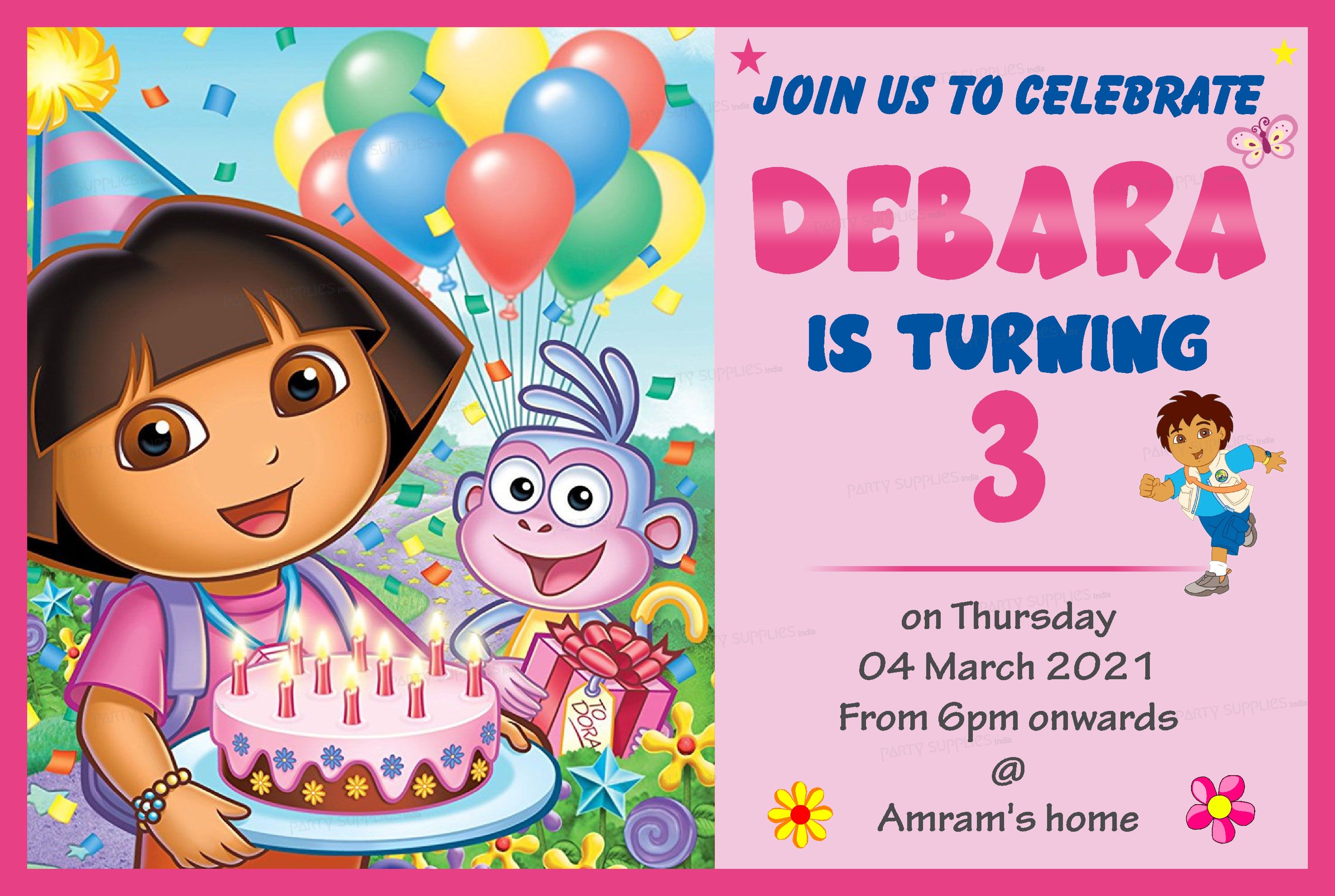 Dora Theme Invite