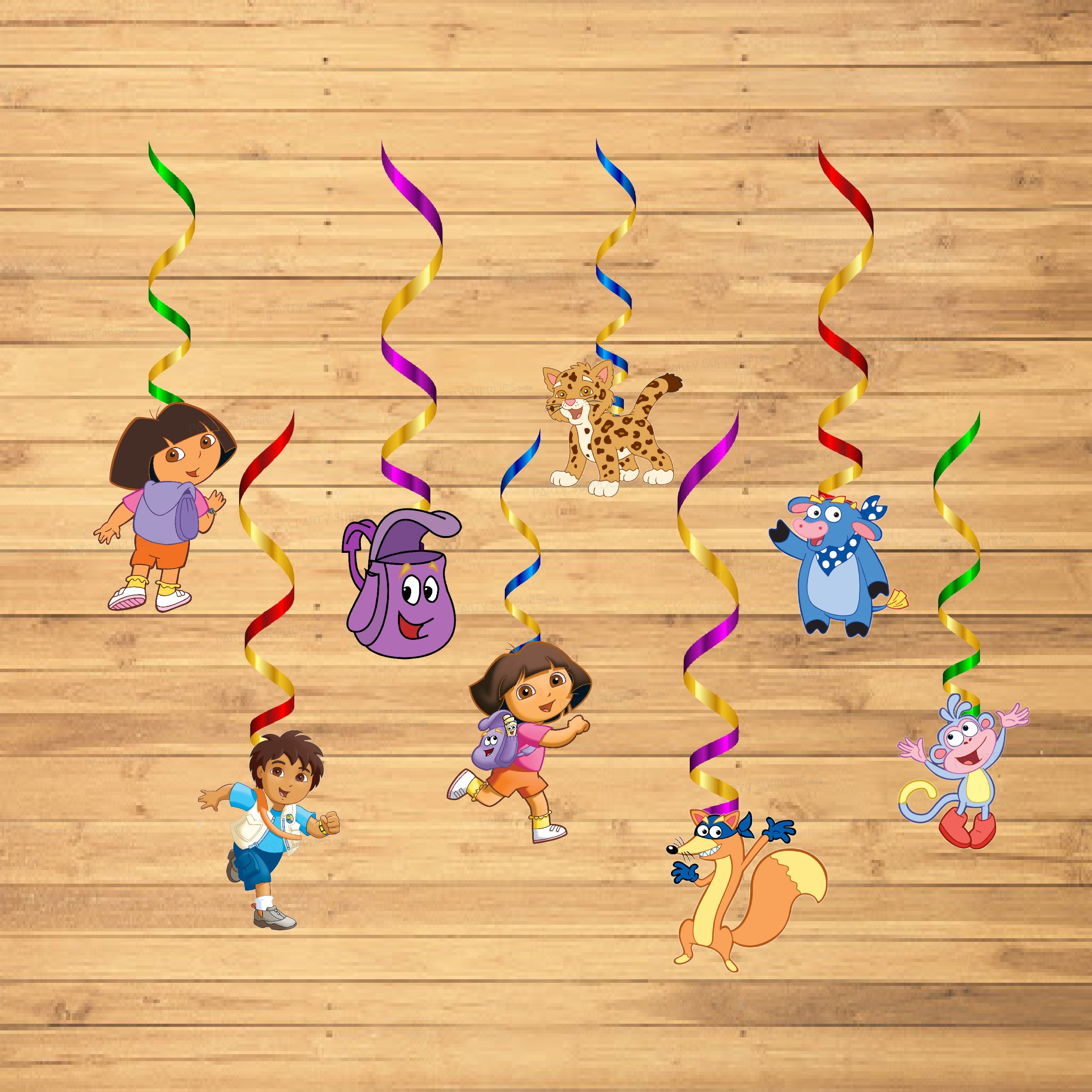 Dora Theme Character Swirls