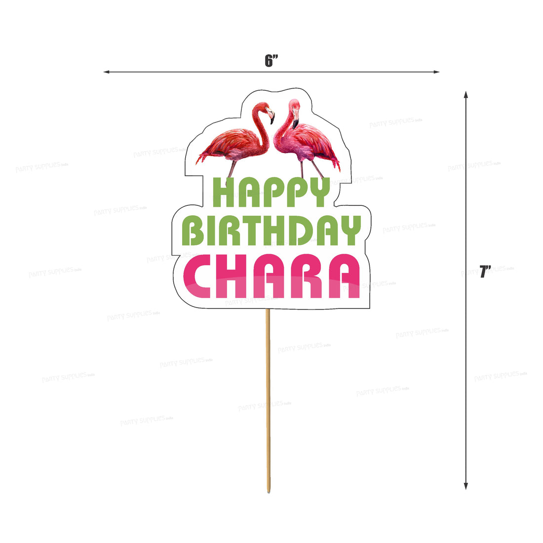 Flamingo Theme Cake Topper