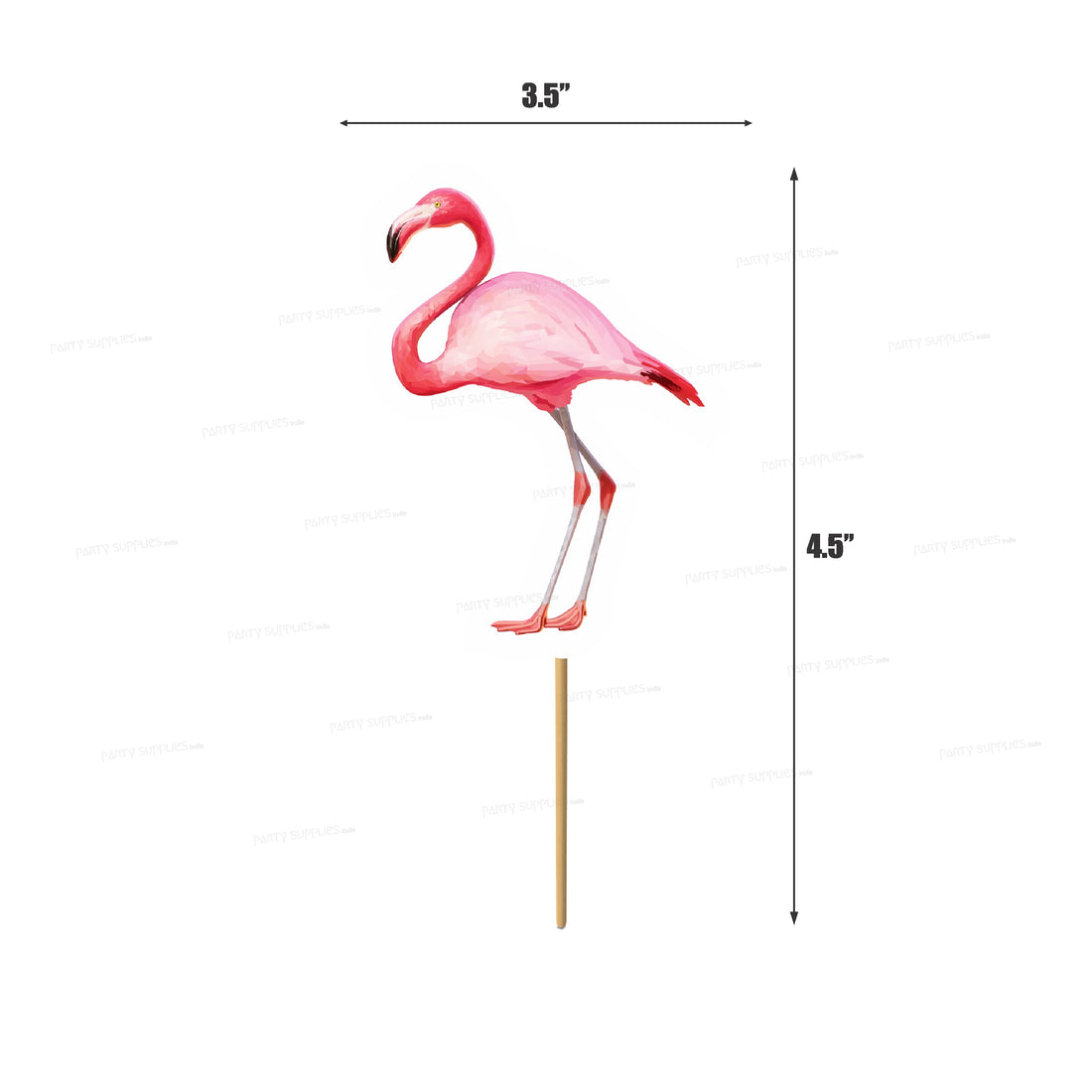 Flamingo Theme Cup Cake Topper