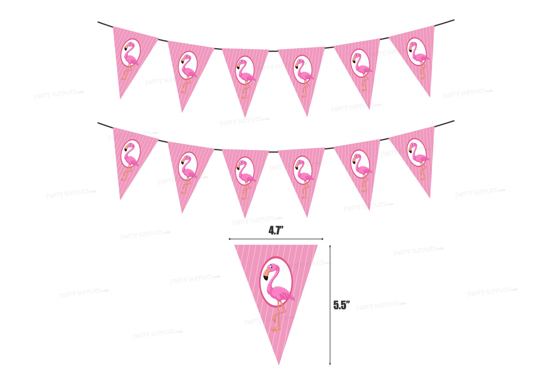 Flamingo Theme Classic Flag Bunting