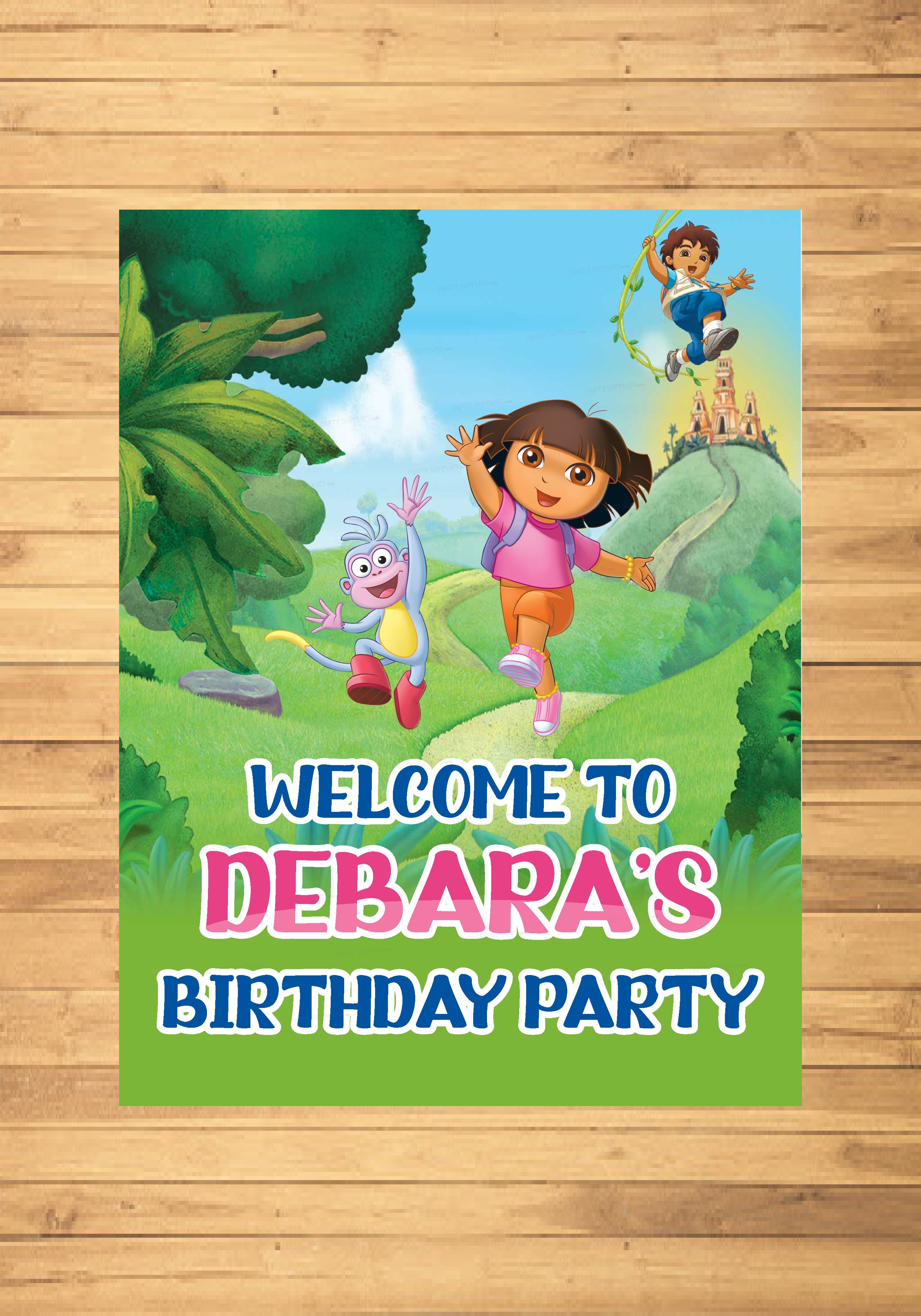 Dora Theme Welcome Board