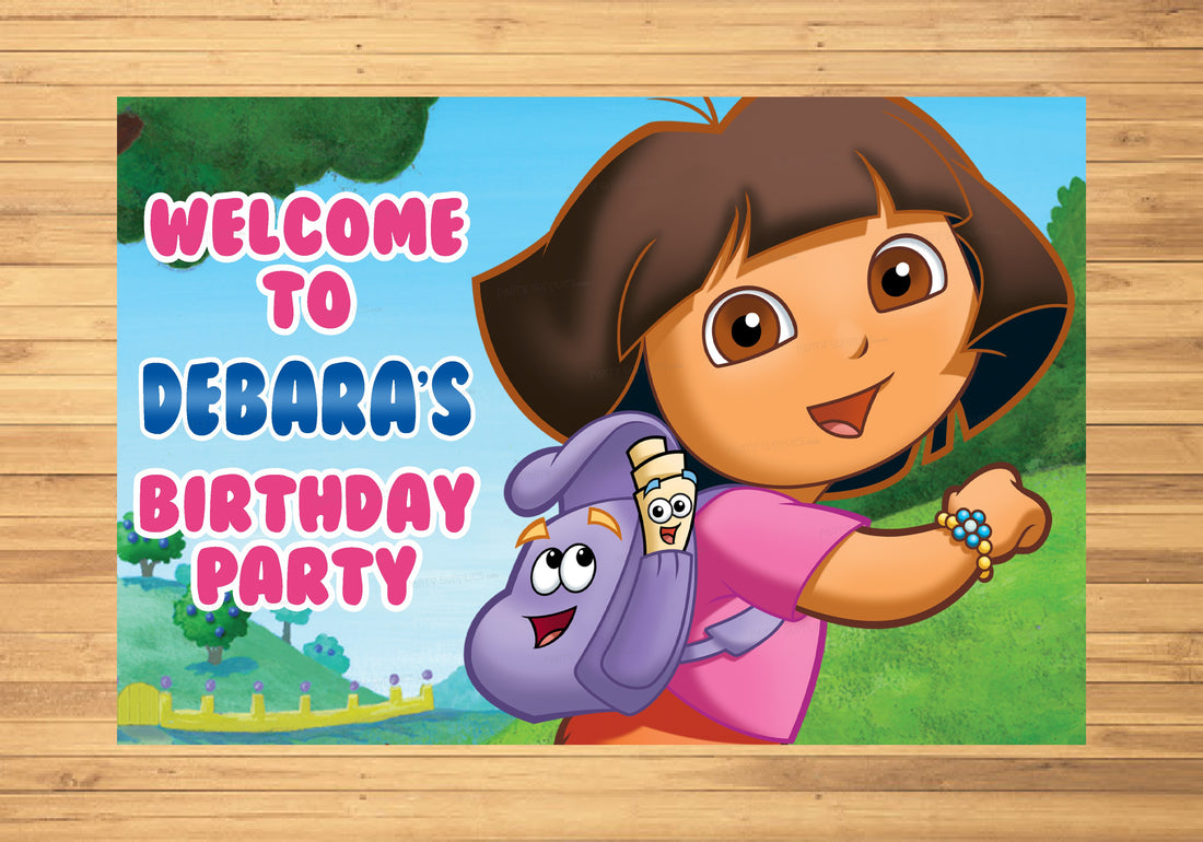 Dora Theme Customized Welcome Board