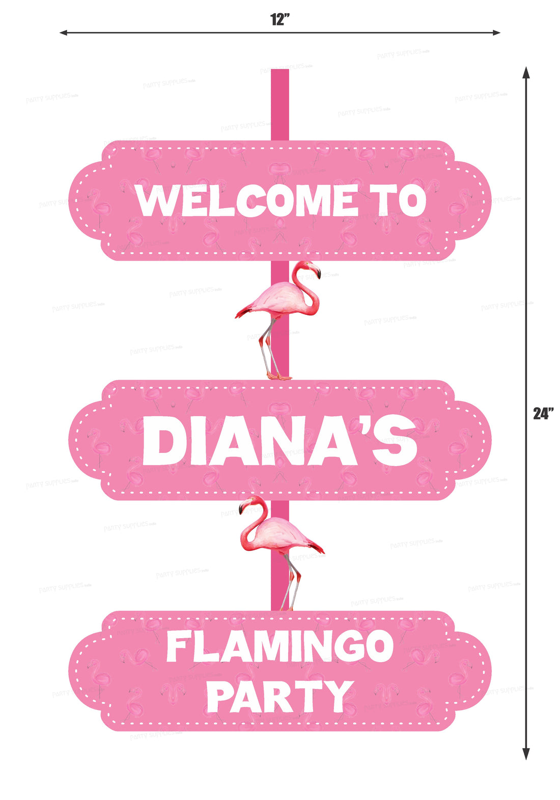 Flamingo Theme Door Poster