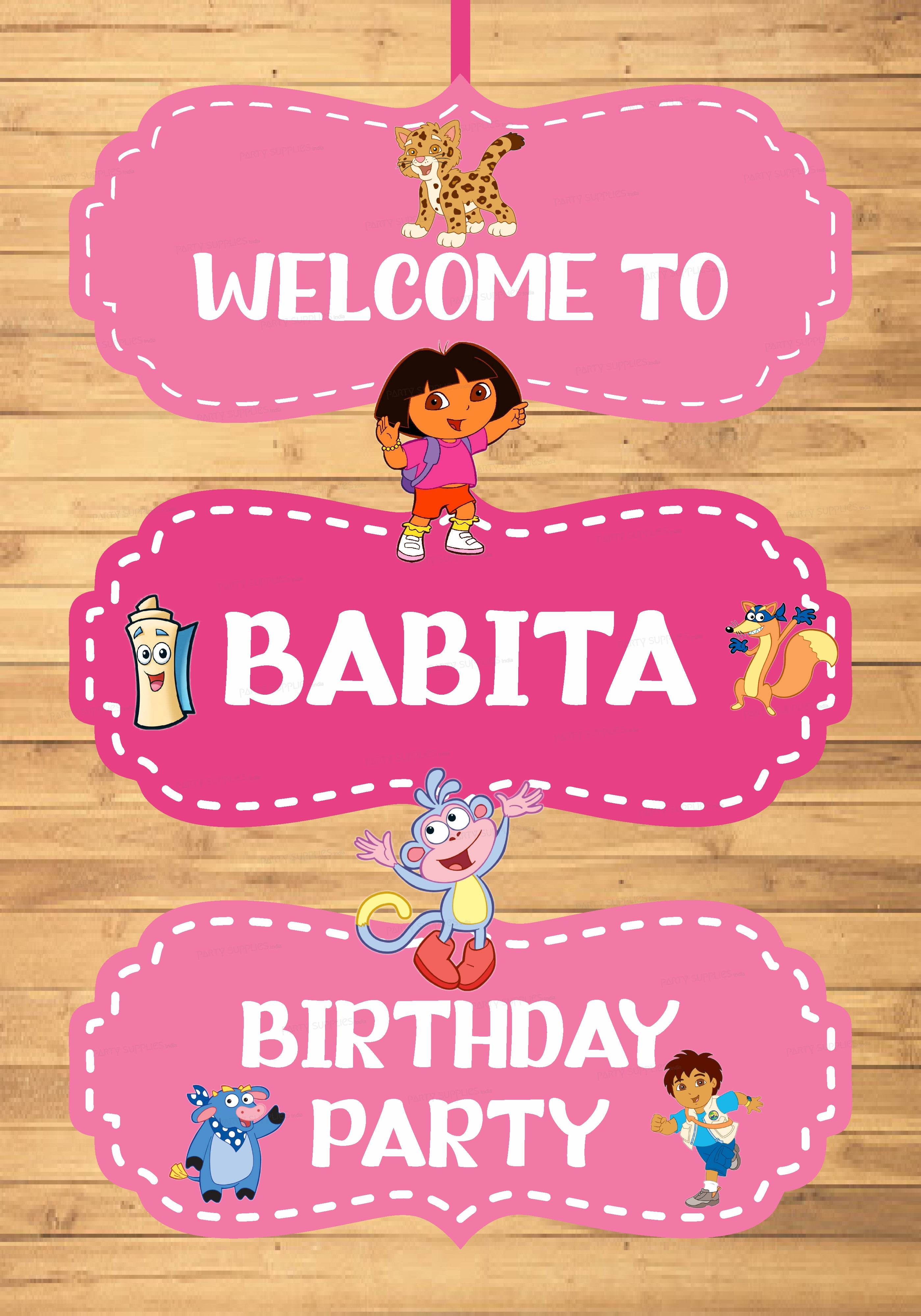 Dora Theme Door Poster