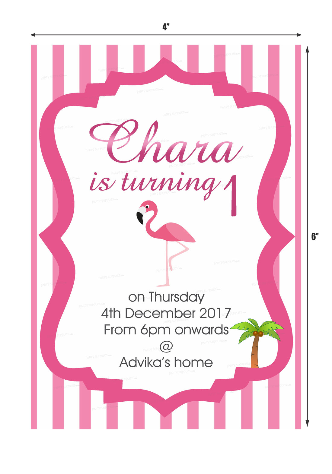 Flamingo Theme Invite