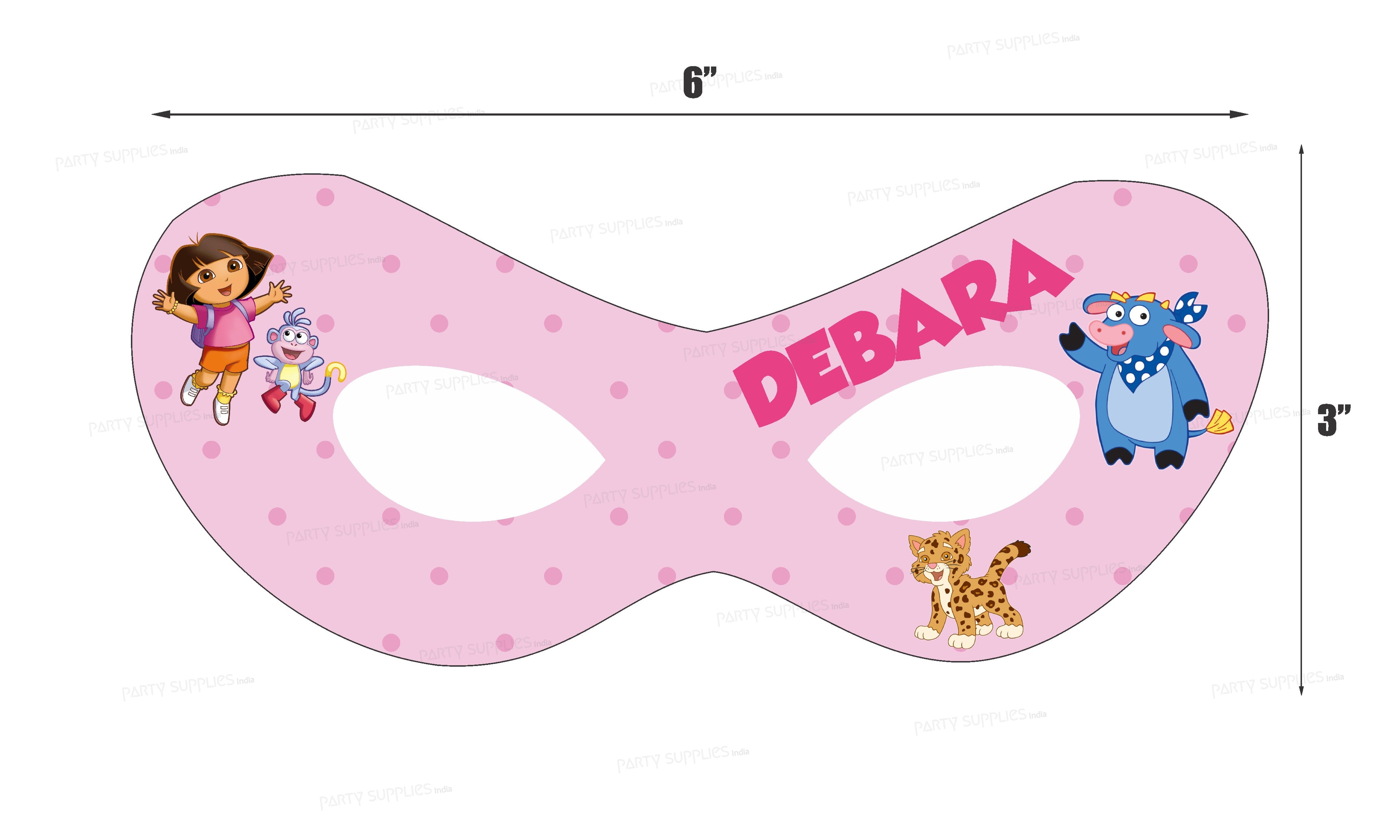 Dora Theme Personalized Eye Mask