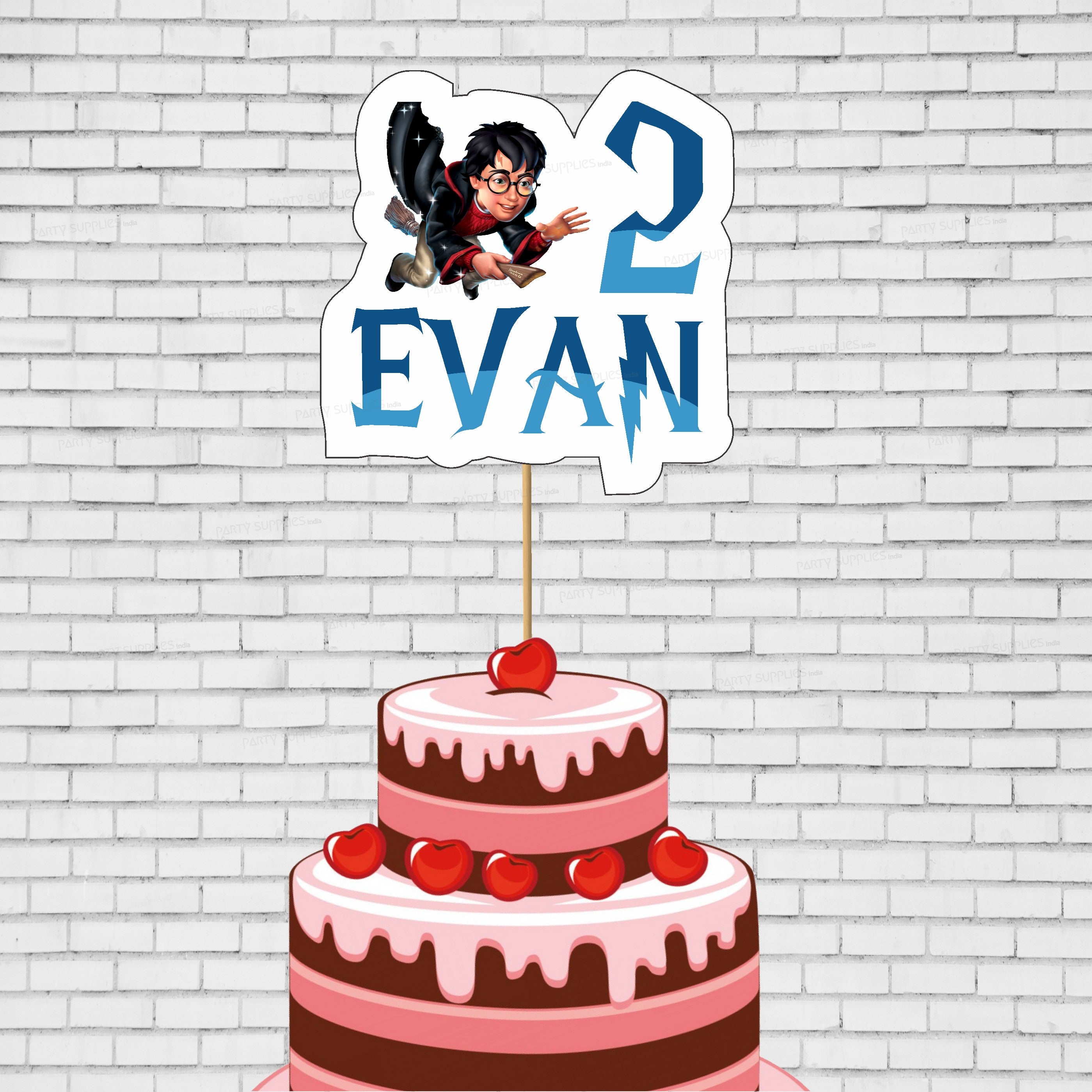 Harry Potter Theme Customized Cake Topper