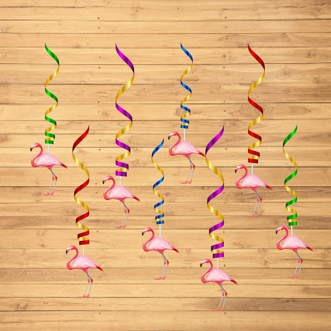 Flamingo Theme Swirls