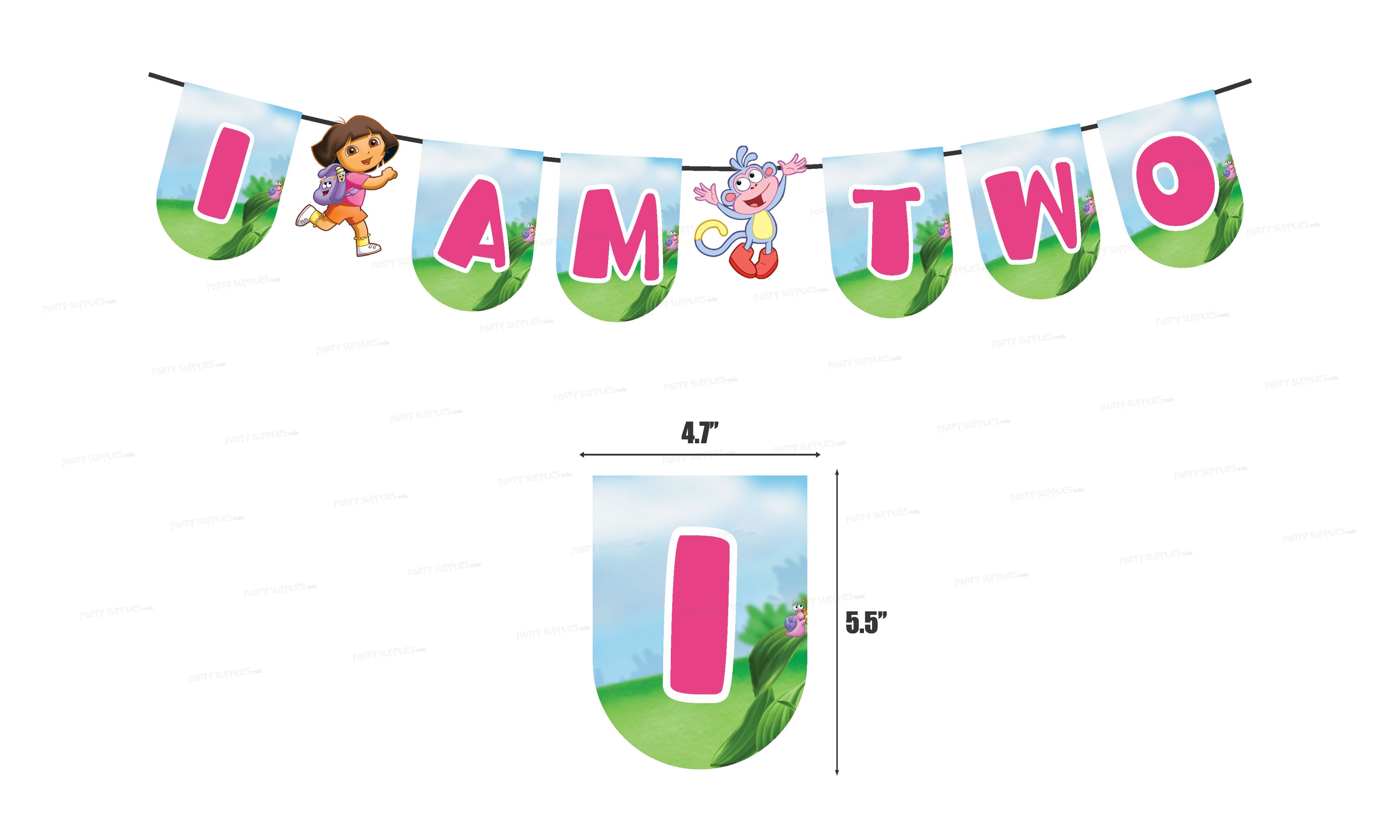 Dora Theme Baby Age Hanging