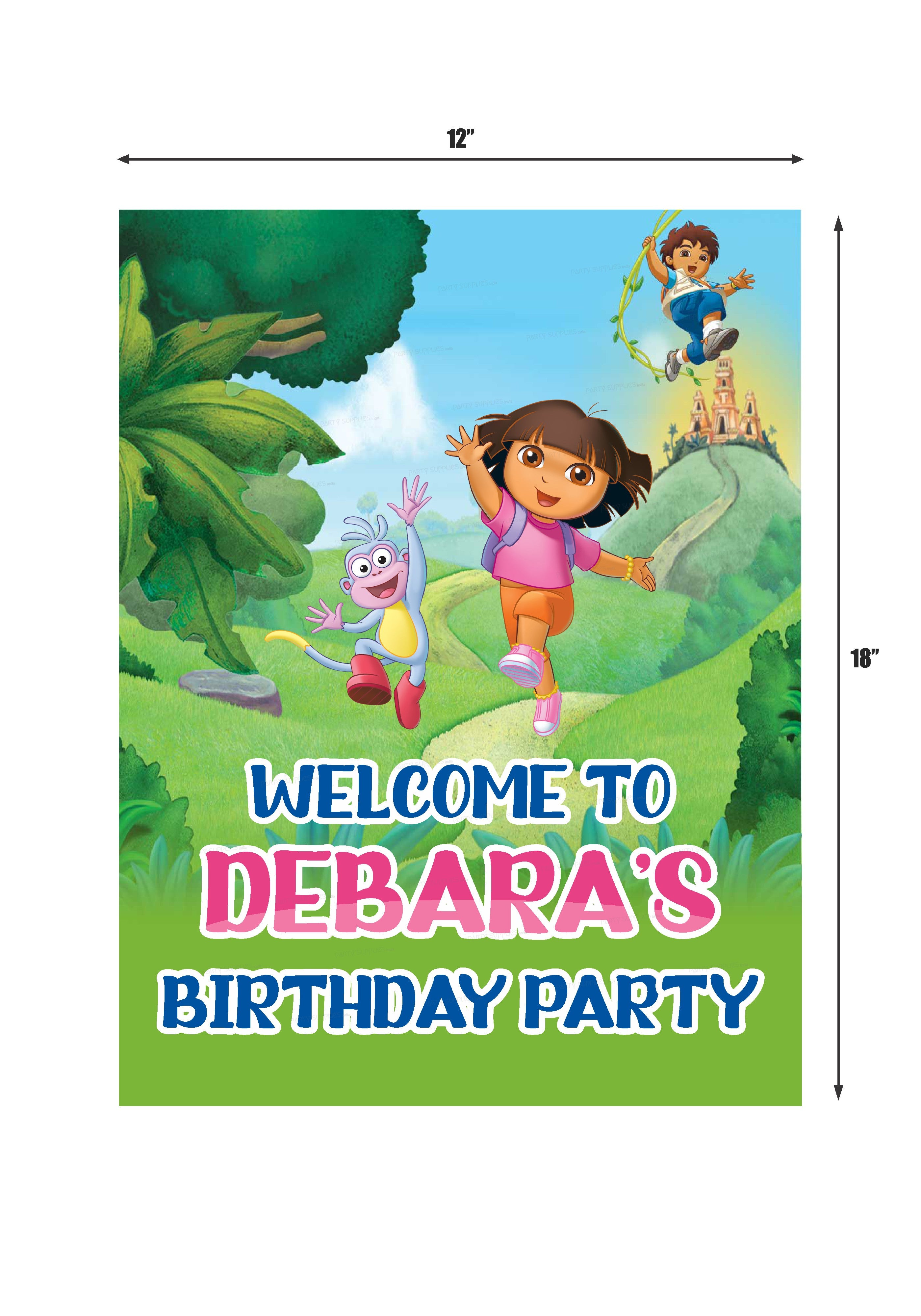 Dora Theme Welcome Board