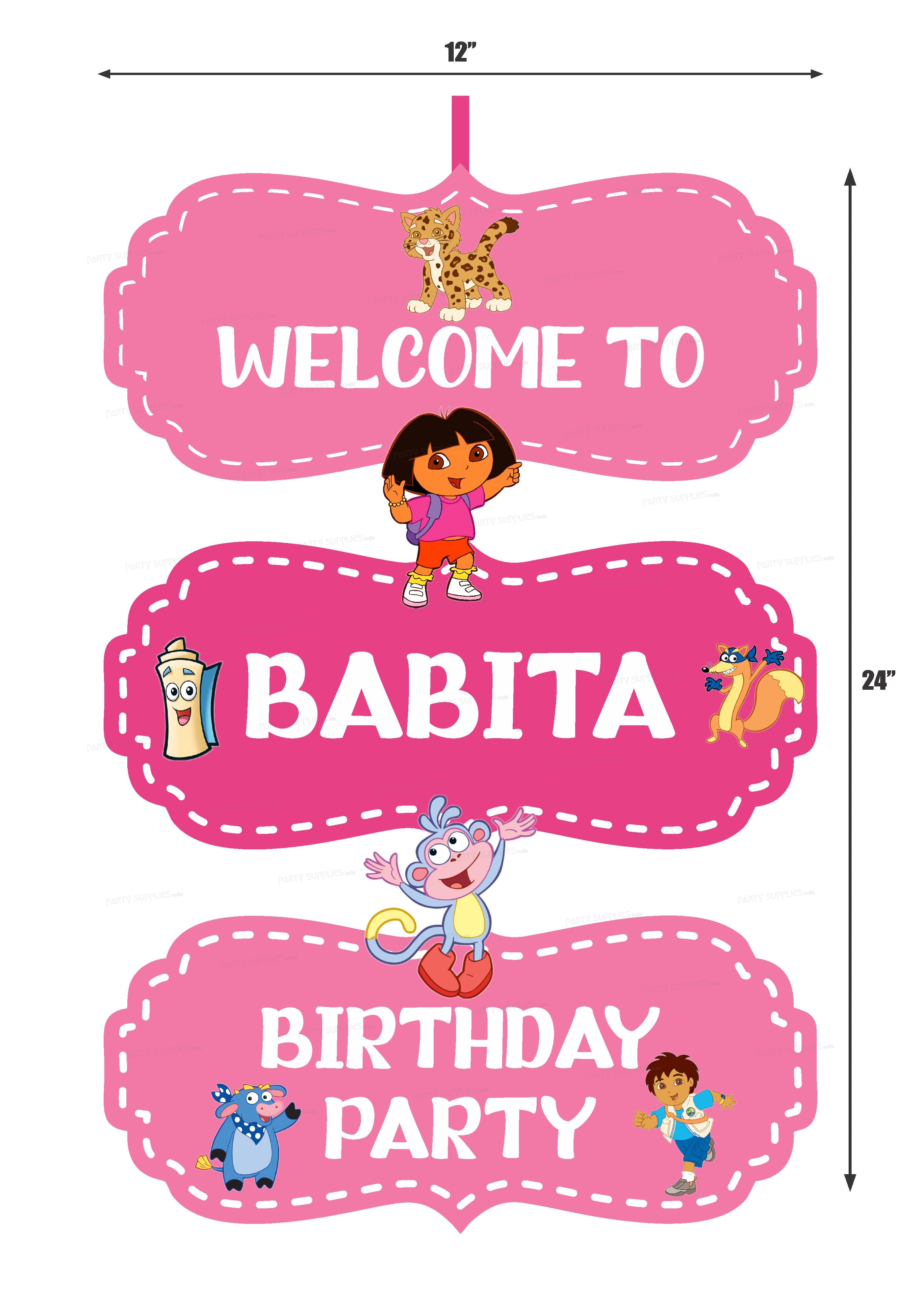 Dora Theme Door Poster