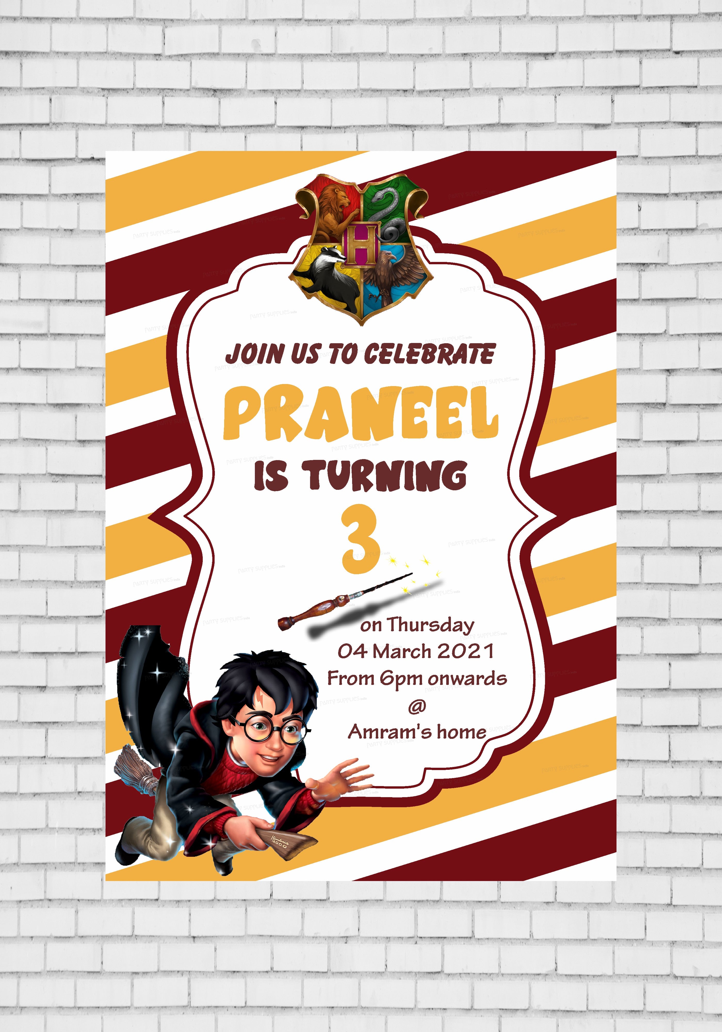 Harry Potter Theme Invite