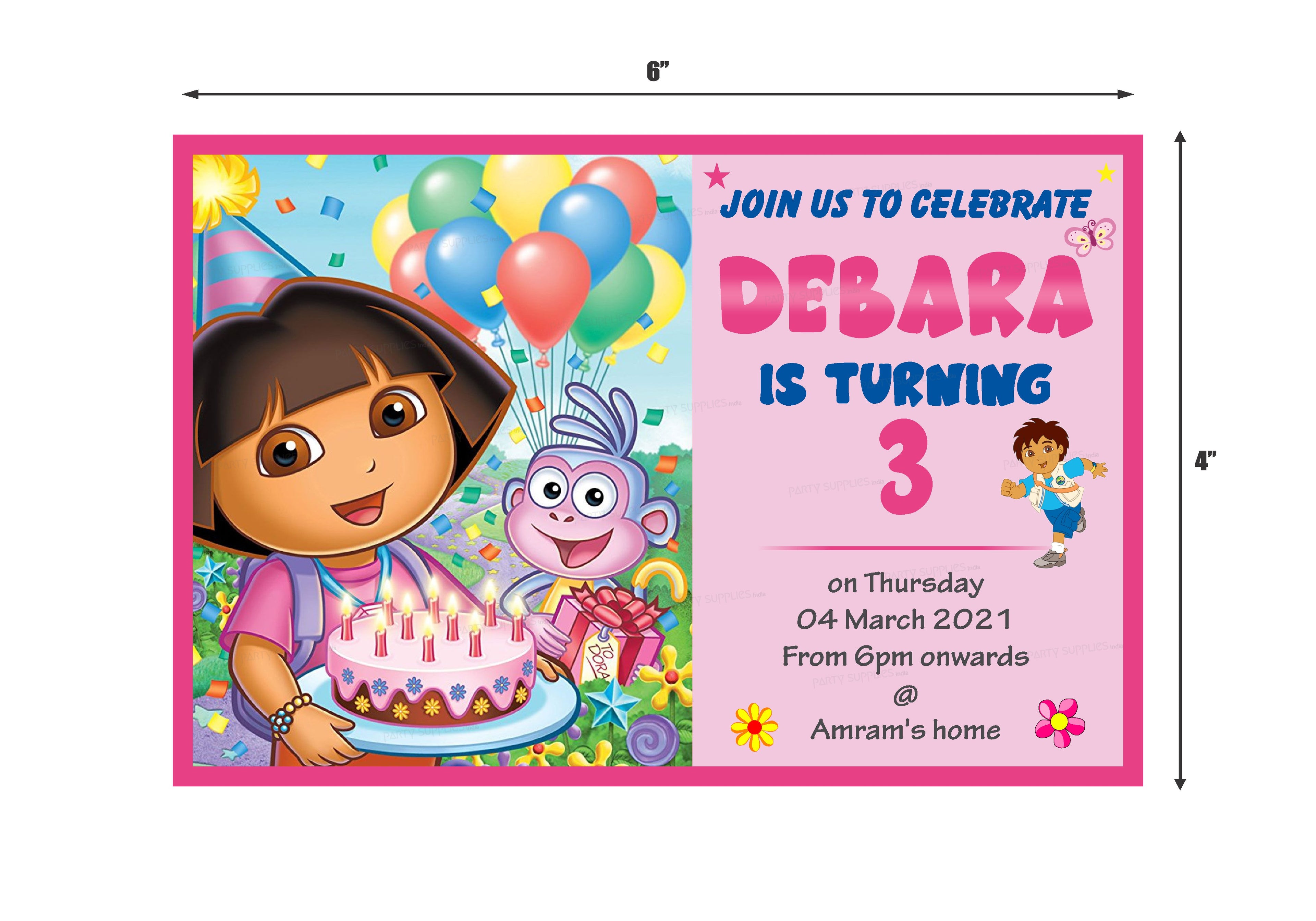 Dora Theme Invite
