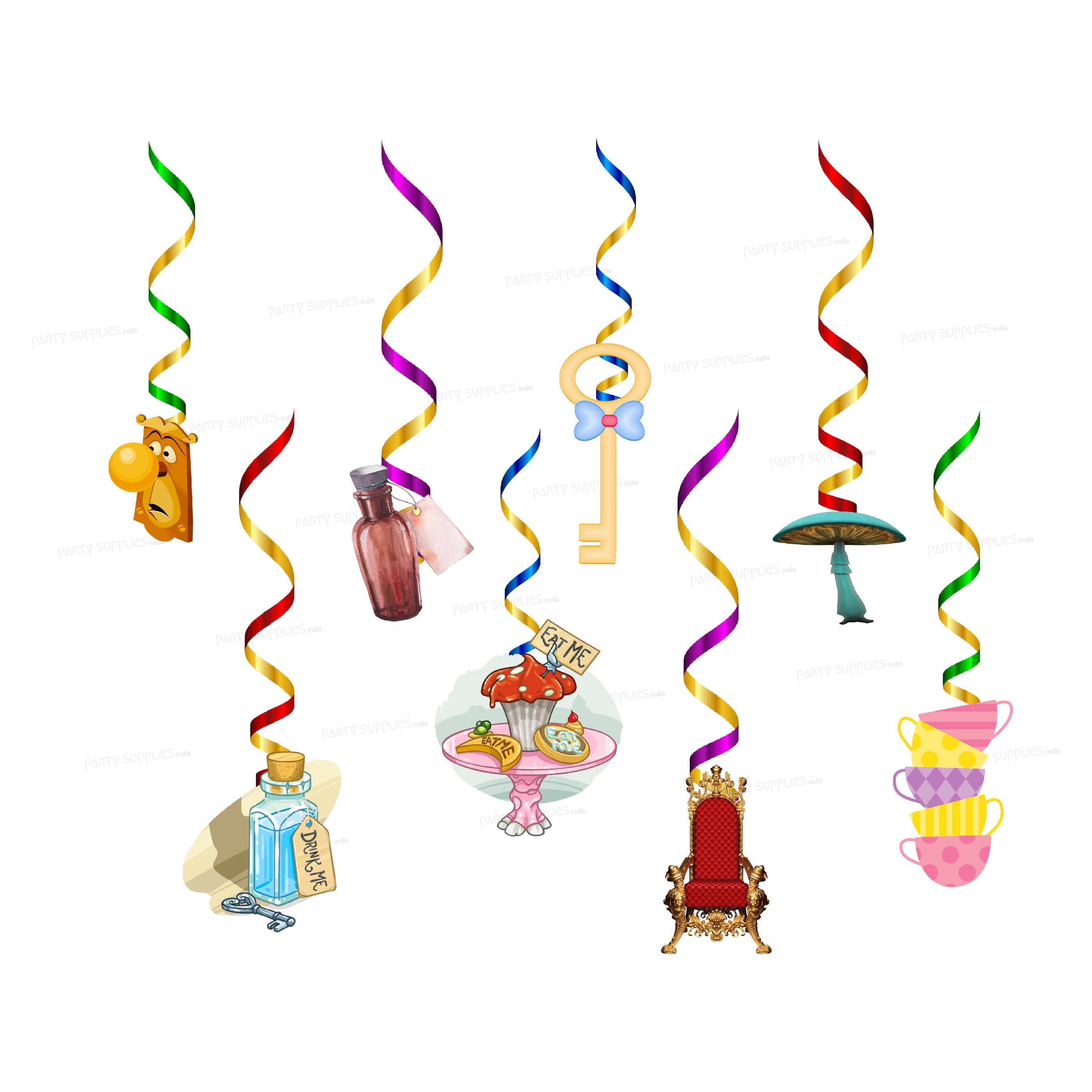 Alice in Wonderland Swirls