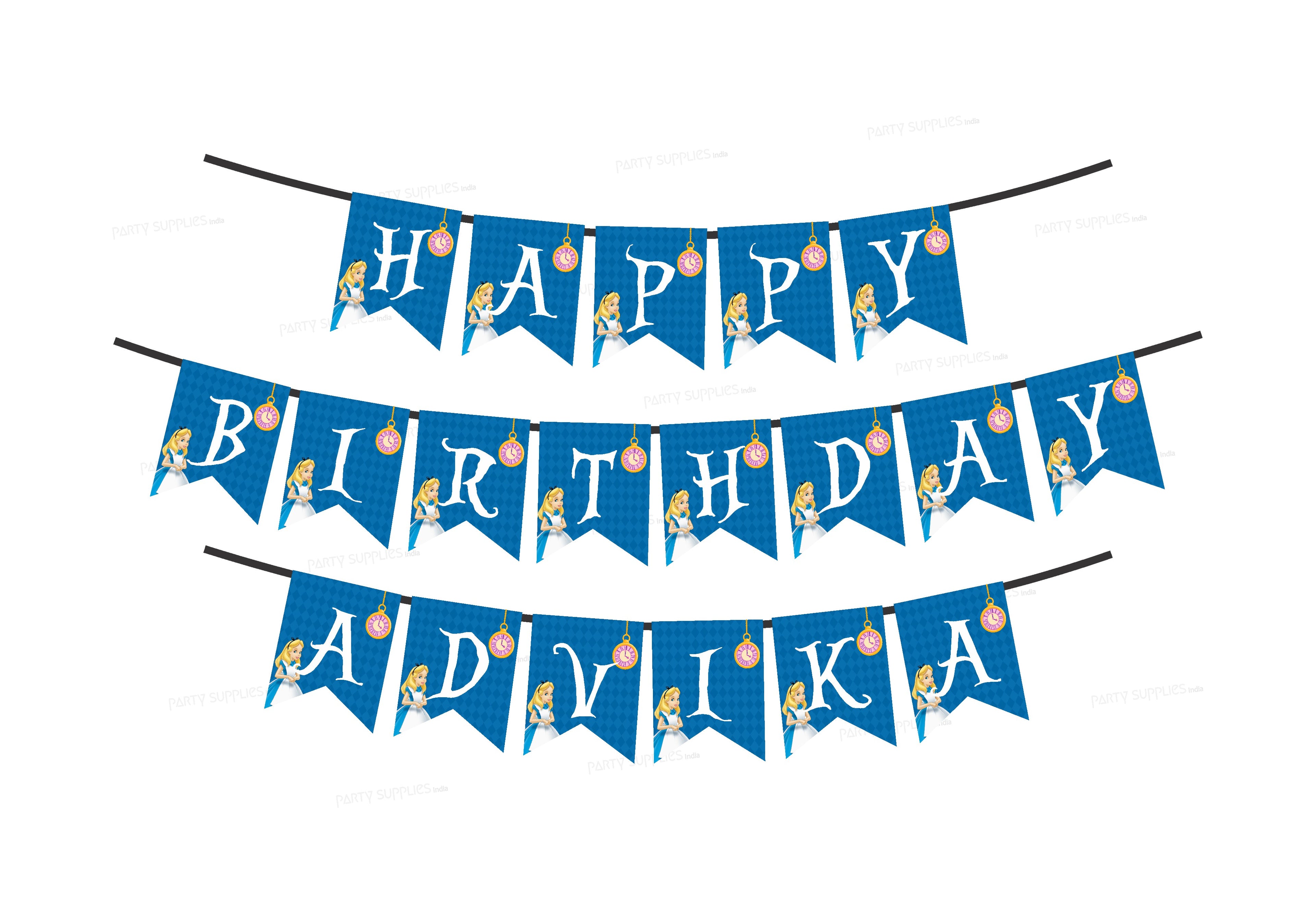 Alice in Wonderland Personalized Hanging