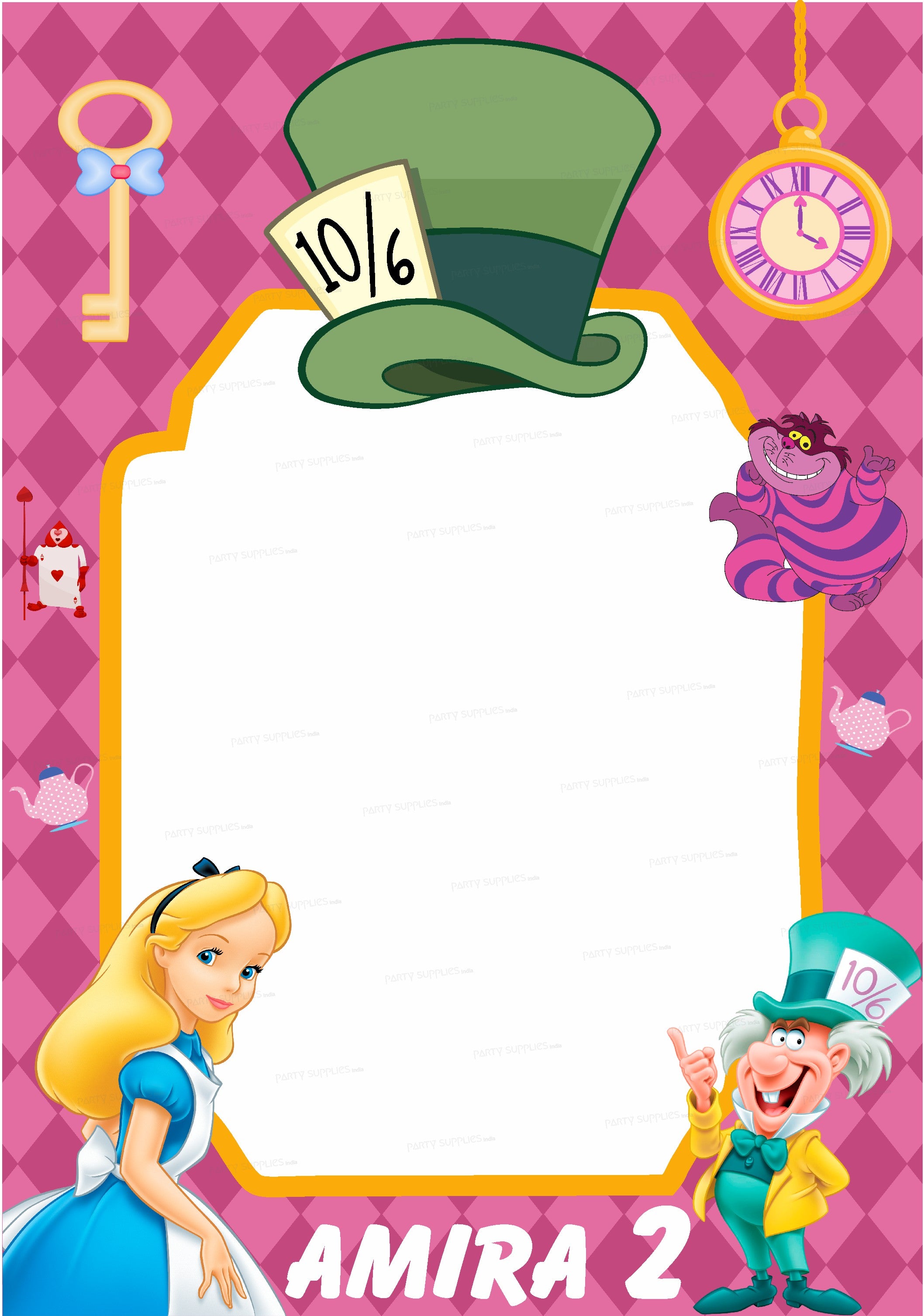 Alice in Wonderland Personalized PhotoBooth