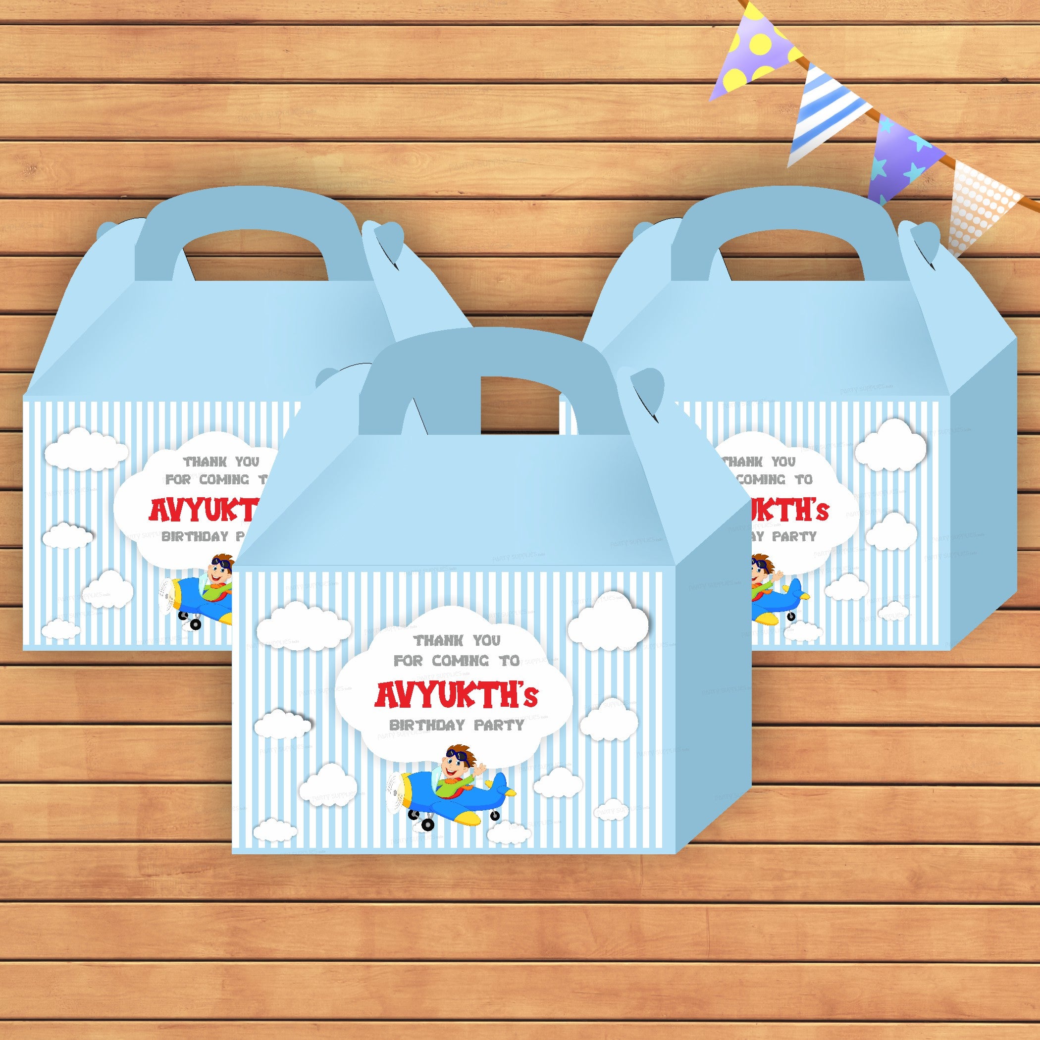 Aeroplane Theme Goodie Return Gift Boxes