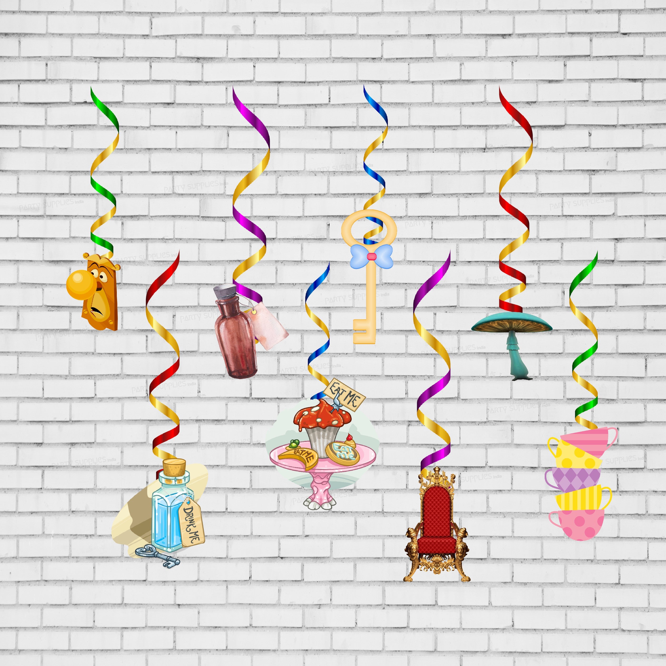 Alice in Wonderland Swirls