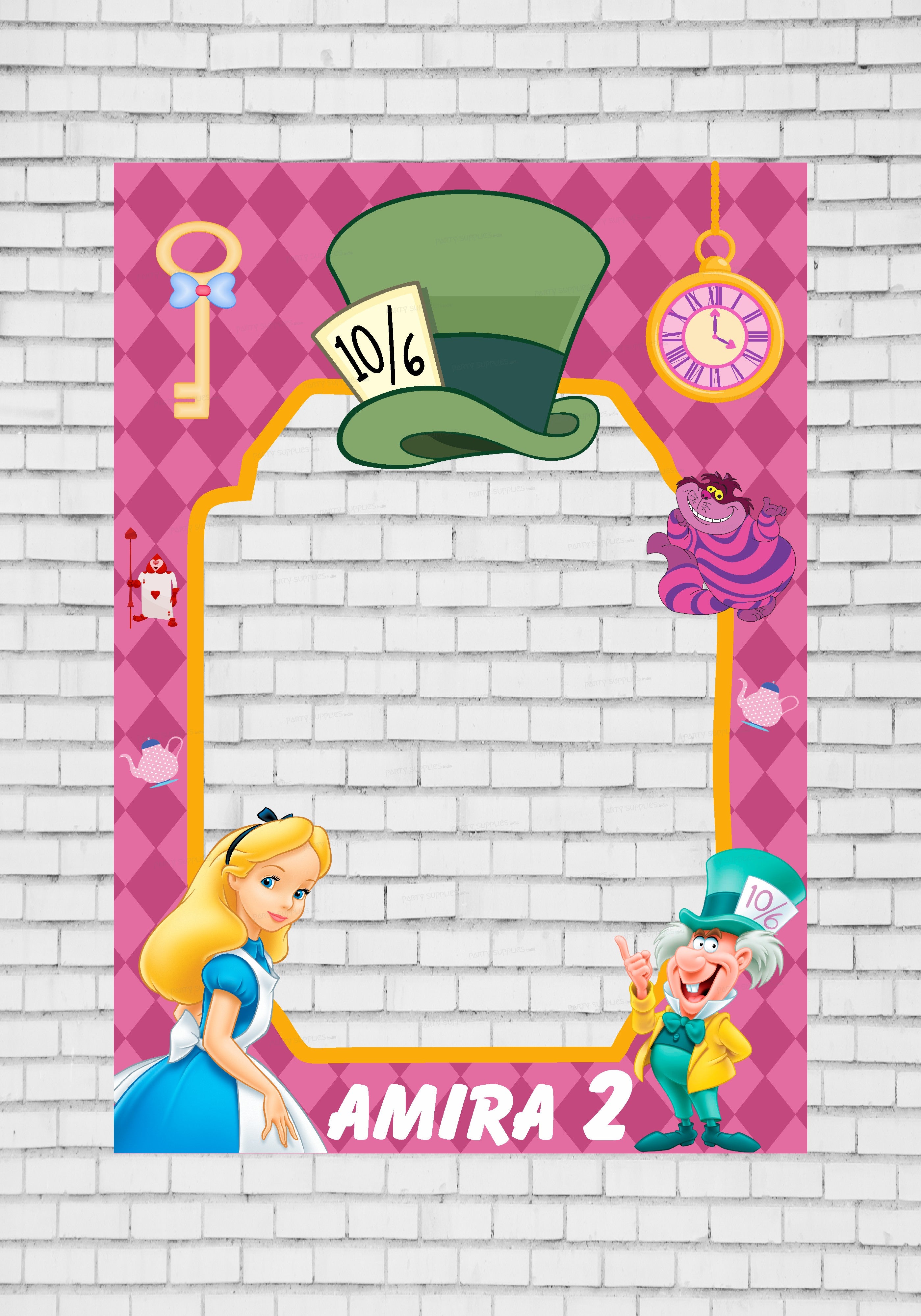 Alice in Wonderland Personalized PhotoBooth