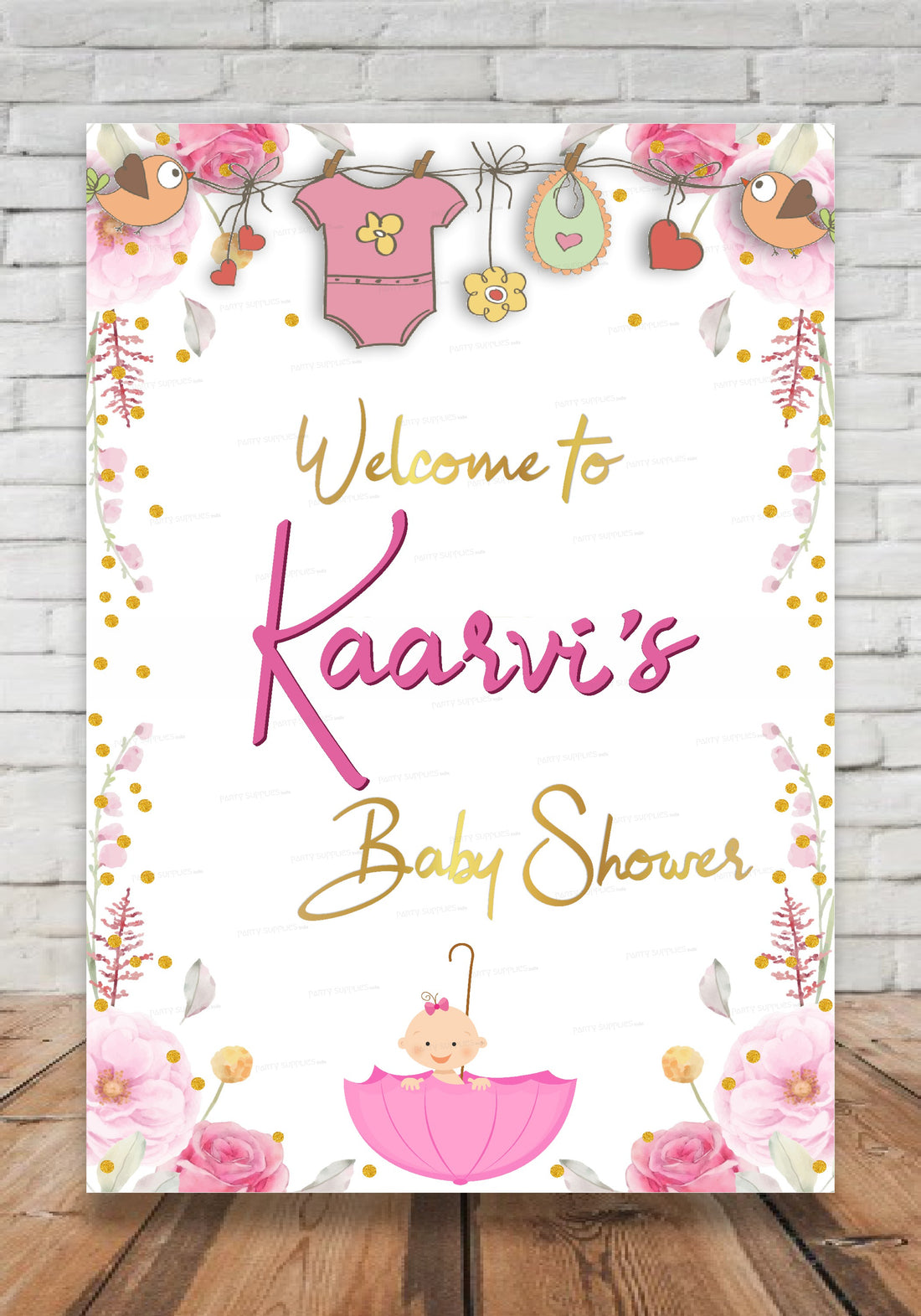 PSI Baby Shower Theme Customized  Welcome Board