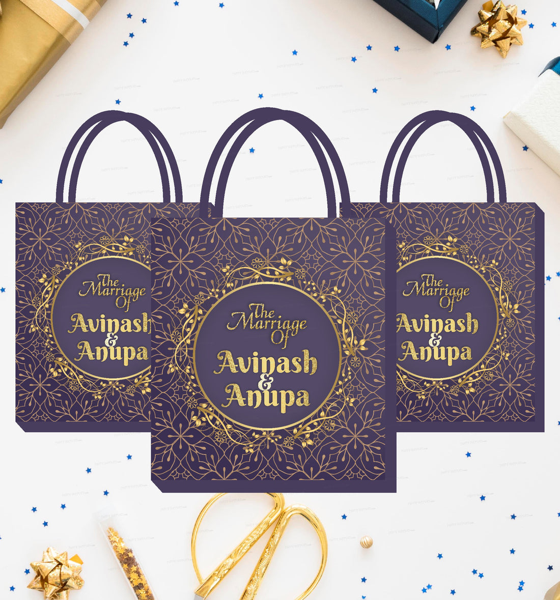 Wedding Theme Personalized Return Gift Bag